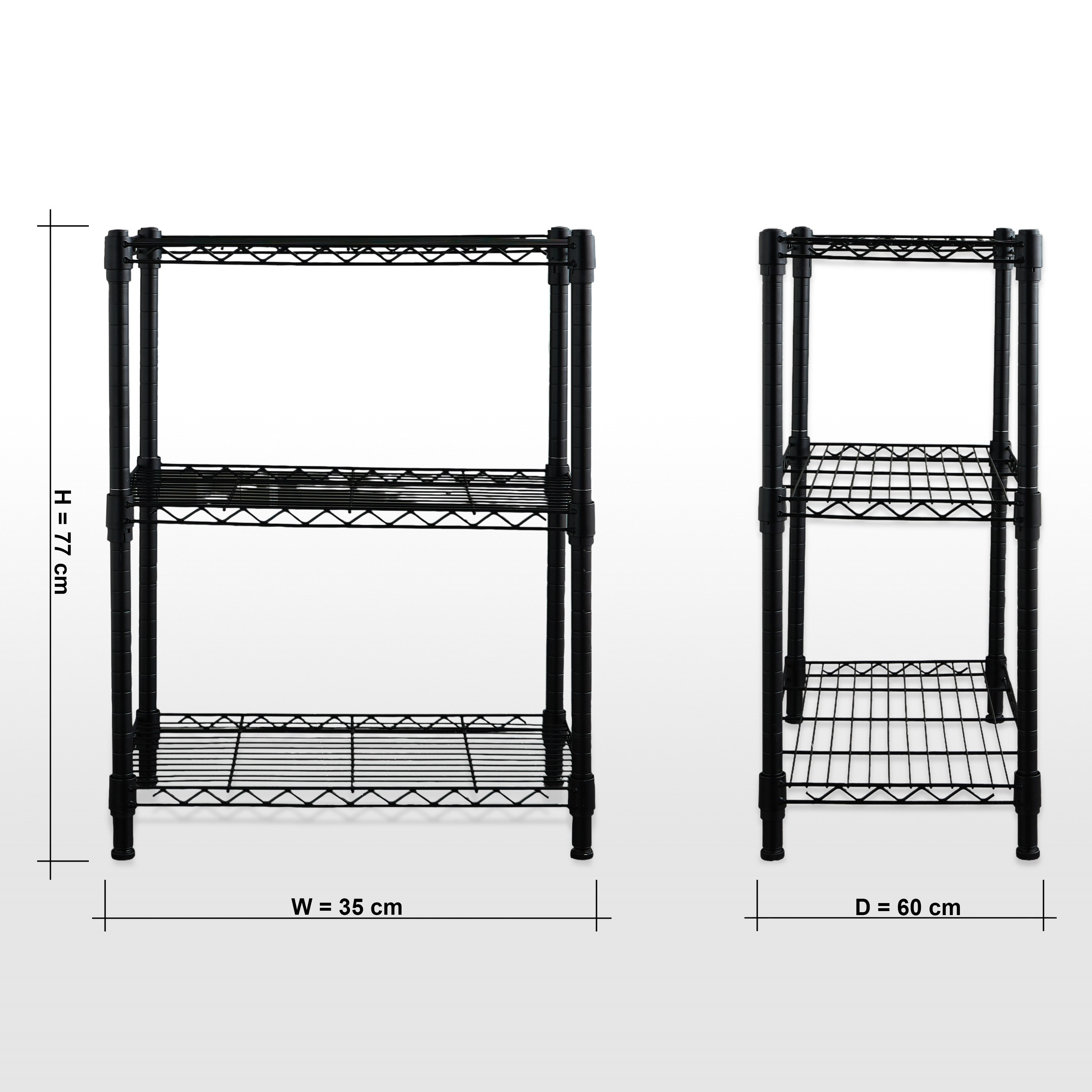 Basement 3-Tier Storage Rack - 60x35 cm-household-kitchen-foodstorage-pantryandstorage-image-5