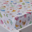 طقم شرشف سرير فردي قطن قطعتين بطبعات أزهار وفراشات بعدد 144 خيط - 90×200 سم-babyandkids-beddingandwindows-bedding-fittedandflatsheets-image-4