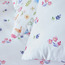 طقم شرشف مطاطي قطن بطبعات أزهار وفراشات قطعتين 144 خيط - 120x200 سم-babyandkids-beddingandwindows-bedding-fittedandflatsheets-image-2