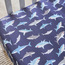 Sharks Cotton 144 Thread Count 2-Piece Toddler Fitted Sheet Set - 70x140 cm-baby-nursery-babybedding-image-2