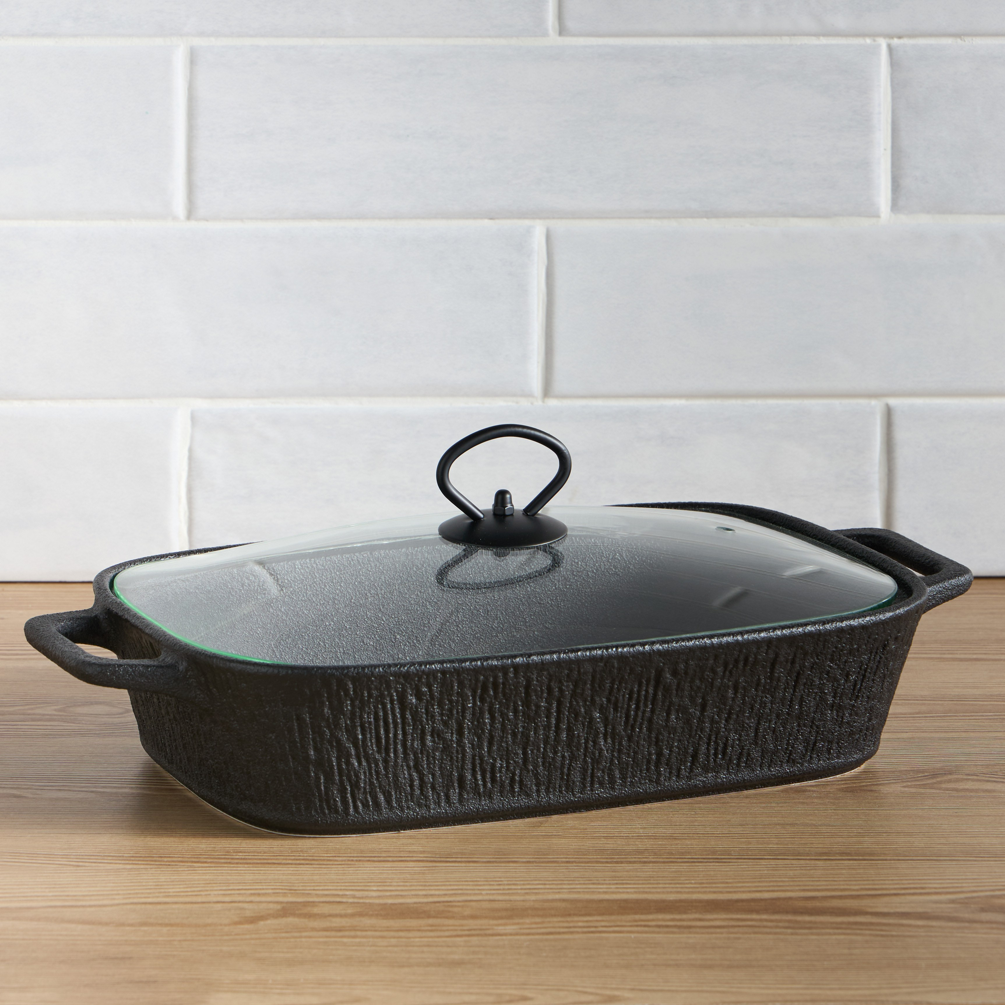 Sedra Rectangular Serving Dish with Lid - 2 L-household-dining-serveware-foodwarmersandcasseroles-image-1