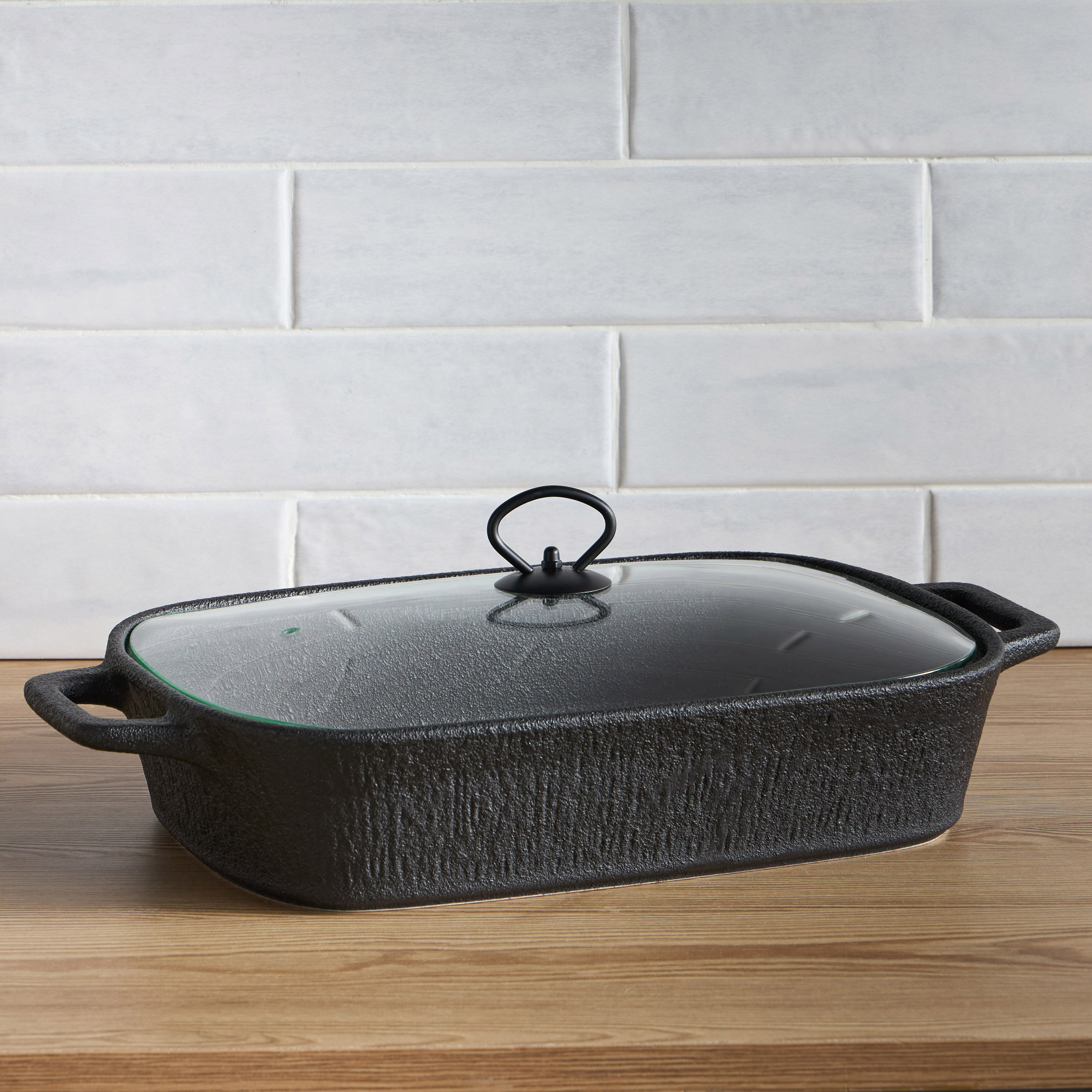 Sedra Rectangular Serving Dish with Lid - 3 L-household-dining-serveware-foodwarmersandcasseroles-image-1
