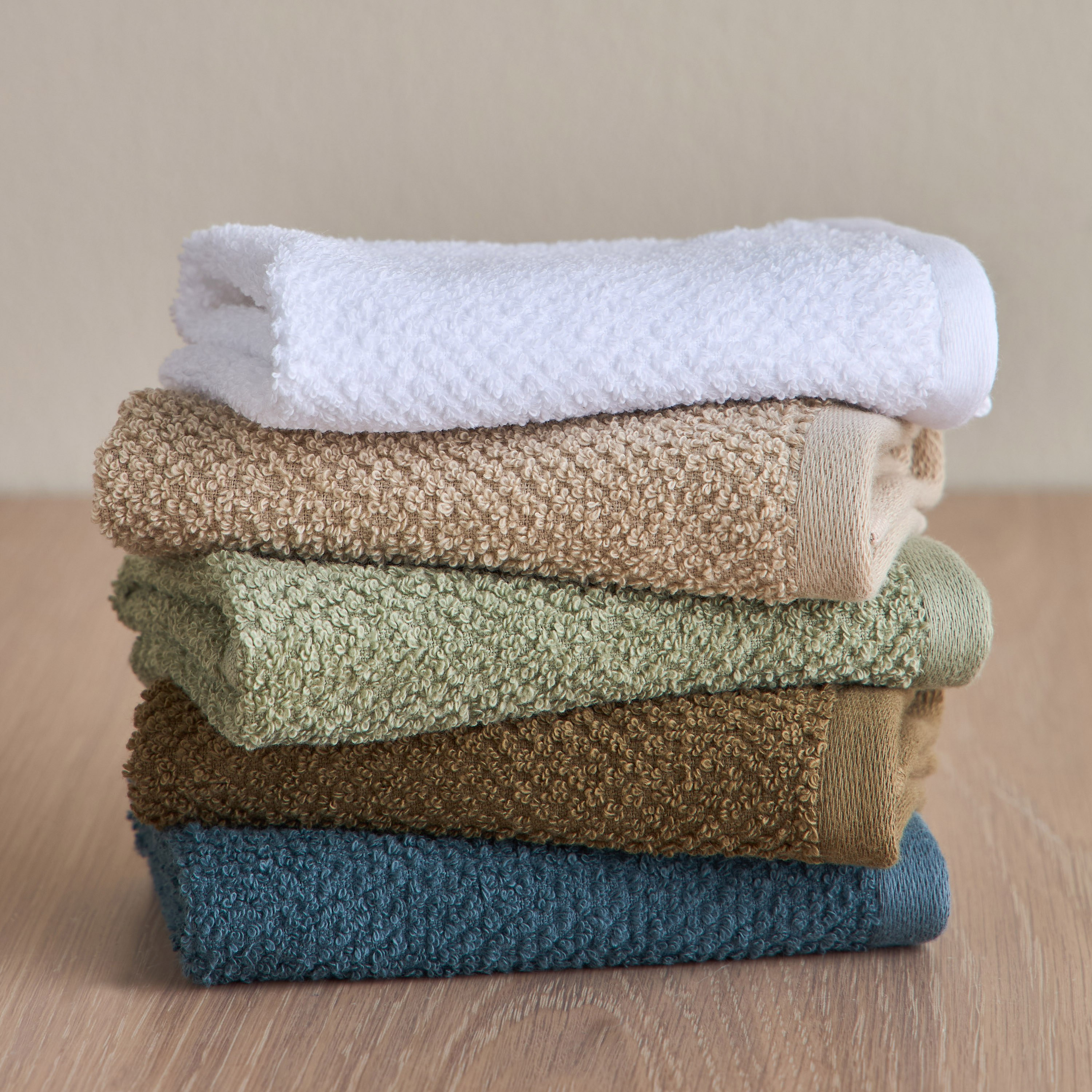 Estella Popcorn 4-Piece 420 GSM Turkish Cotton Finger Tip Towel Set - 30x30 cm-household-bathandlaundry-bathlinen-towels-image-6