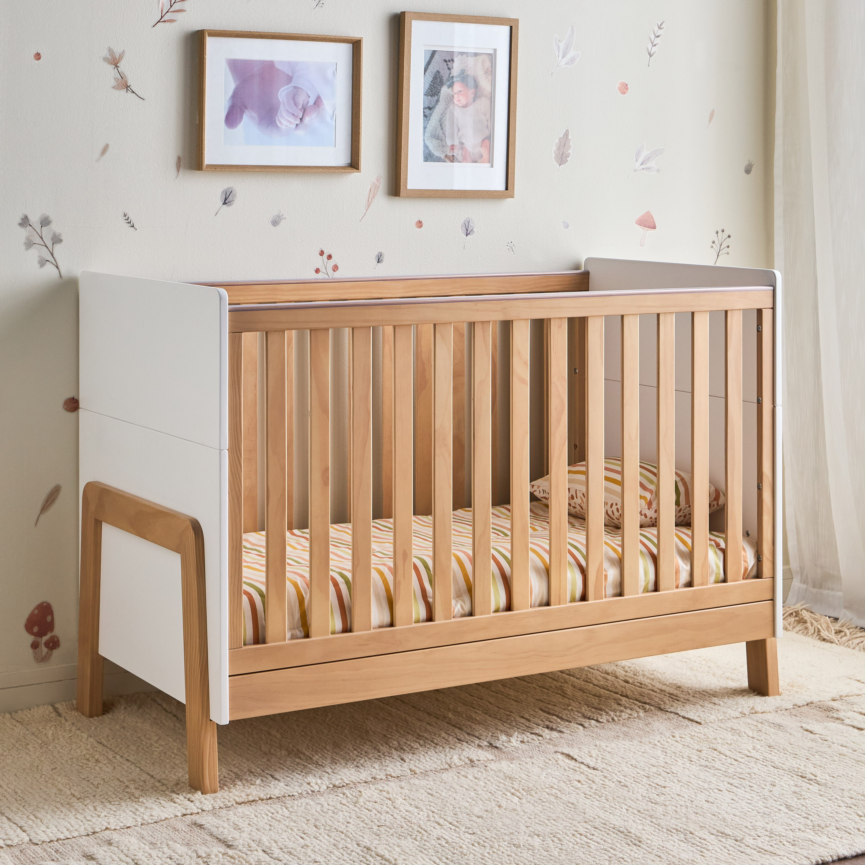 Atlas 2-in-1 Wooden Cot - 70x130 cm