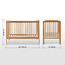 مهد خشبي 2 في 1 - ليزا - 60x120 سم-baby-nursery-furniture-cribsandbeds-babycribs-image-1