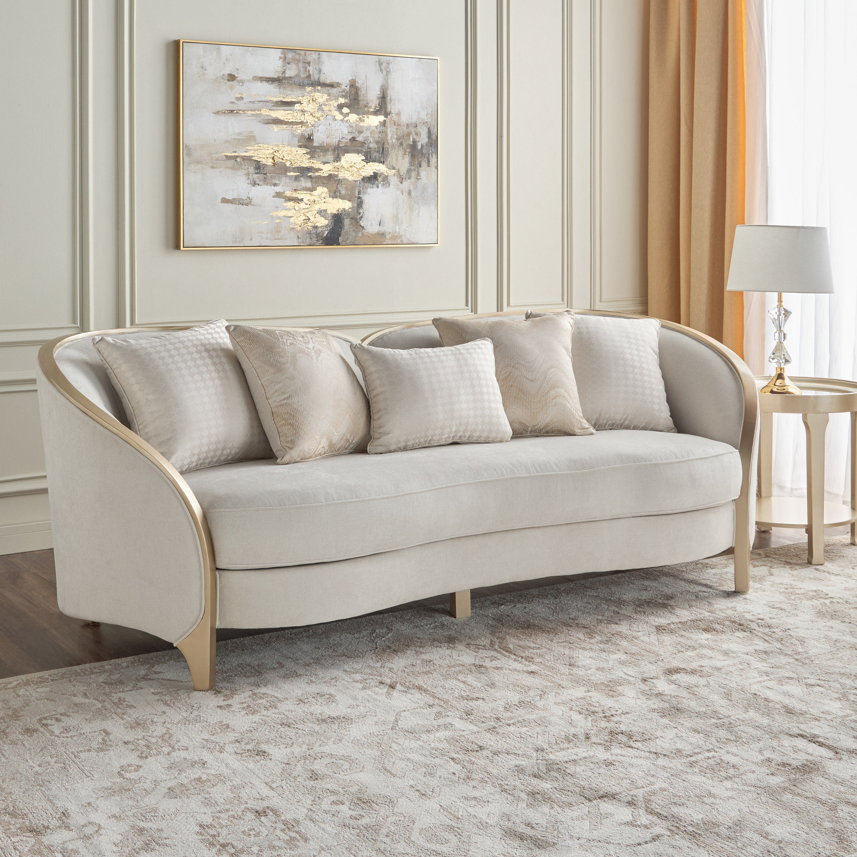 Castiel 3-Seater Fabric Sofa