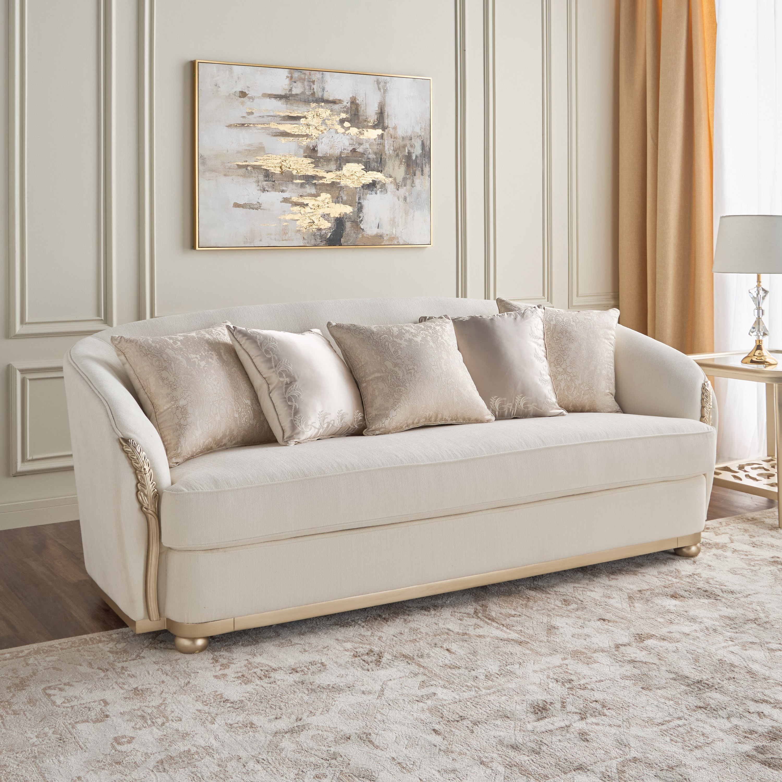 Sabino 3-Seater Fabric Sofa