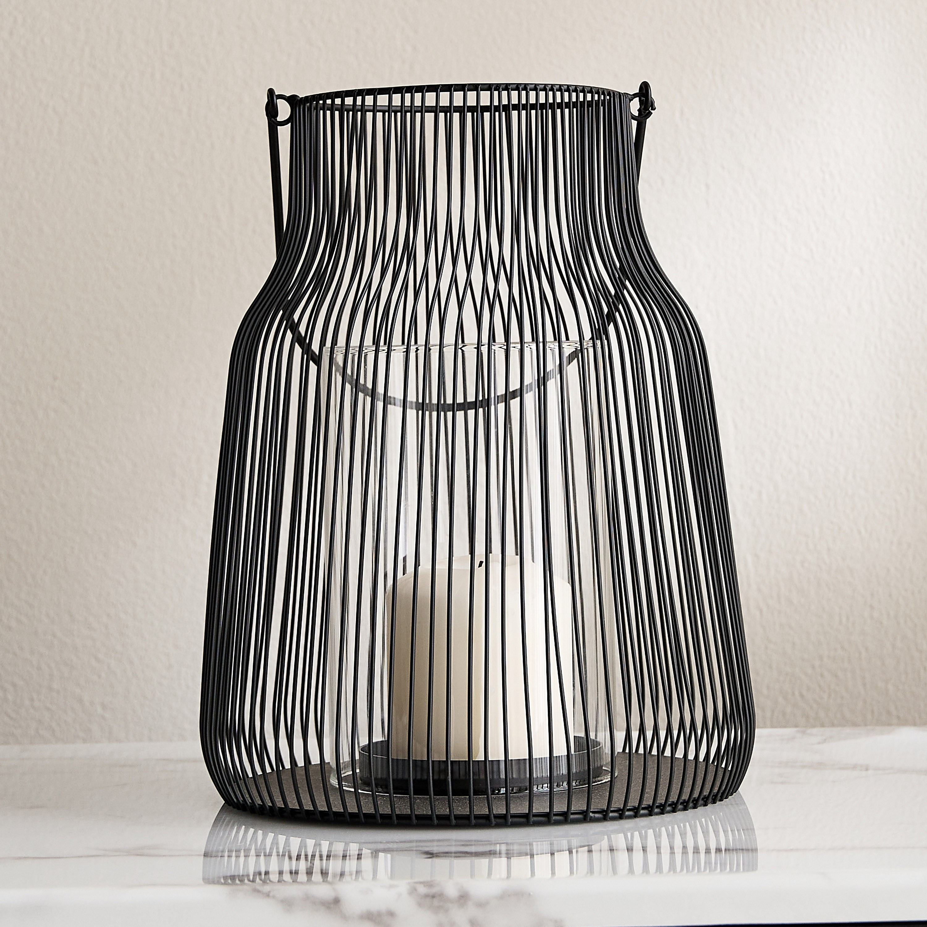 Gradient LouLou Wired Hurricane Candleholder-household-decor-candleholdersandlanterns-image-1