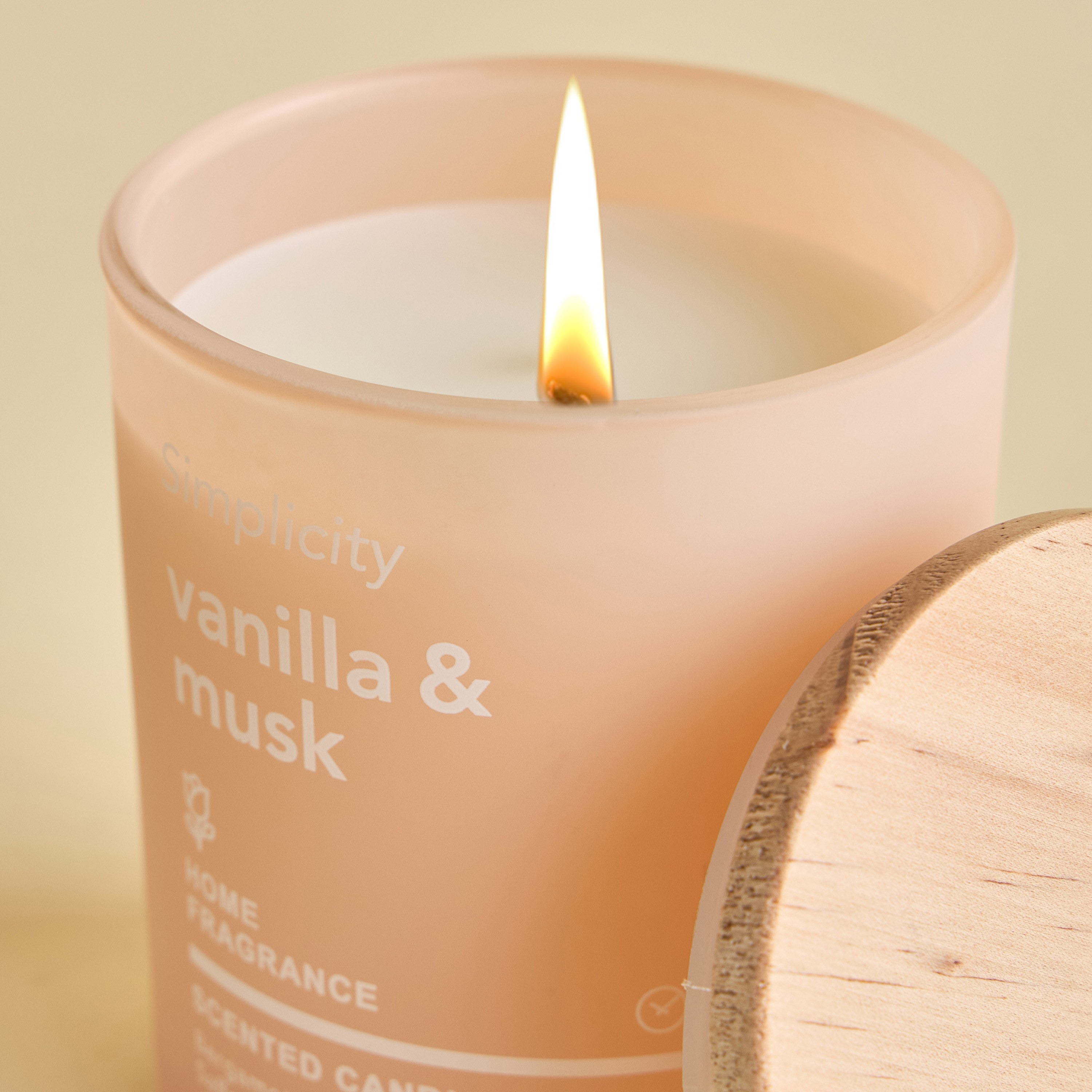 Simplicity Vanilla and Musk Scented Jar Candle - 35 h-household-homefragrance-candles-image-3