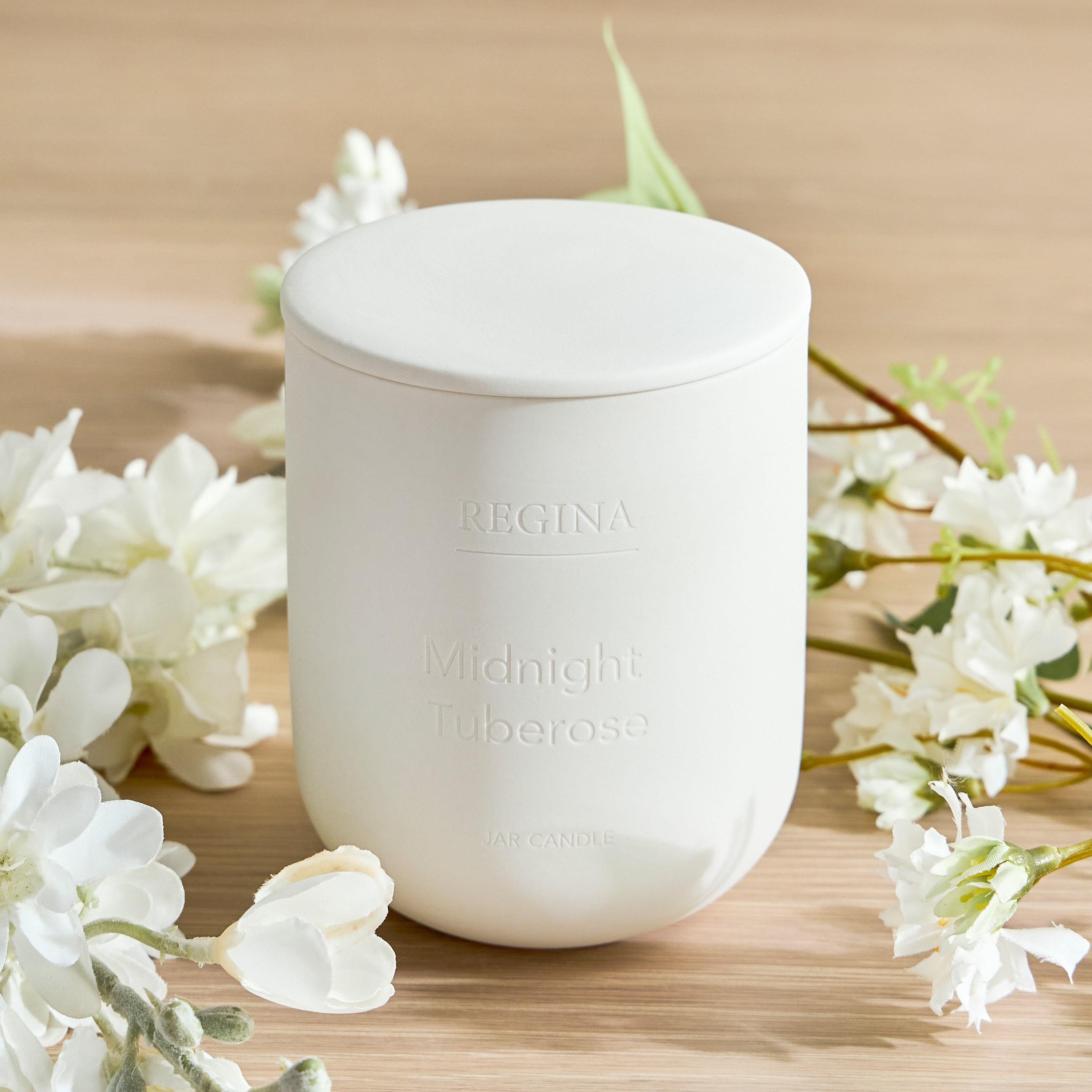 Fragranza Regina Midnight Tuberose Scented Jar Candle - 30 h-household-homefragrance-candles-image-1