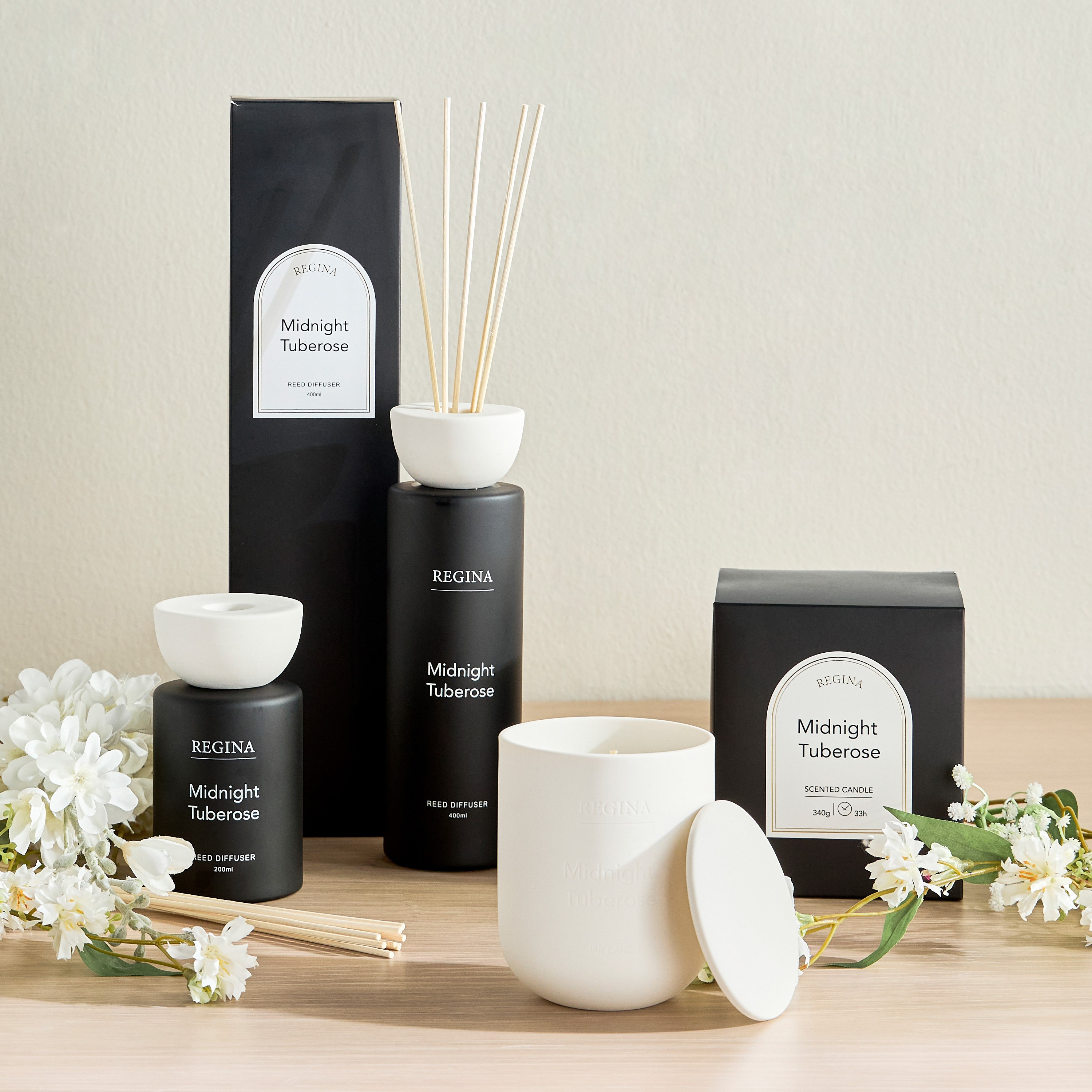 Fragranza Regina Midnight Tuberose Scented Jar Candle - 30 h-household-homefragrance-candles-image-4