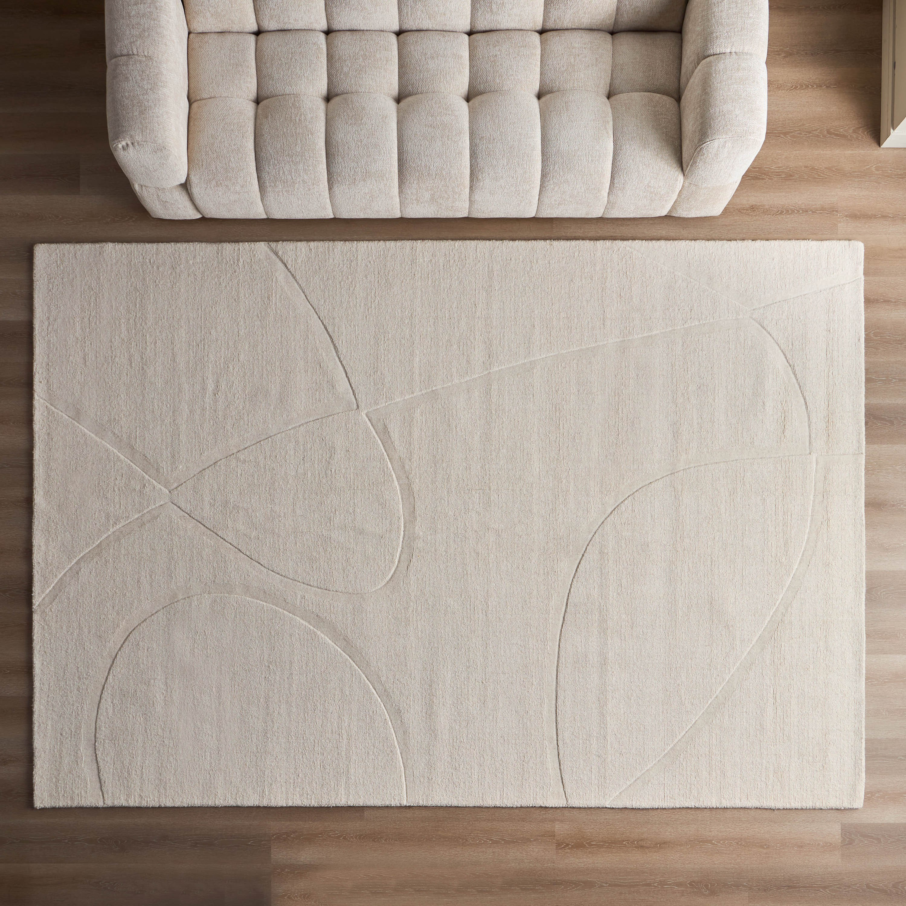 سجادة صوف مصنوعة يدويًا - لوريلي - 200x290 سم-household-rugsandcarpets-rugs-image-2