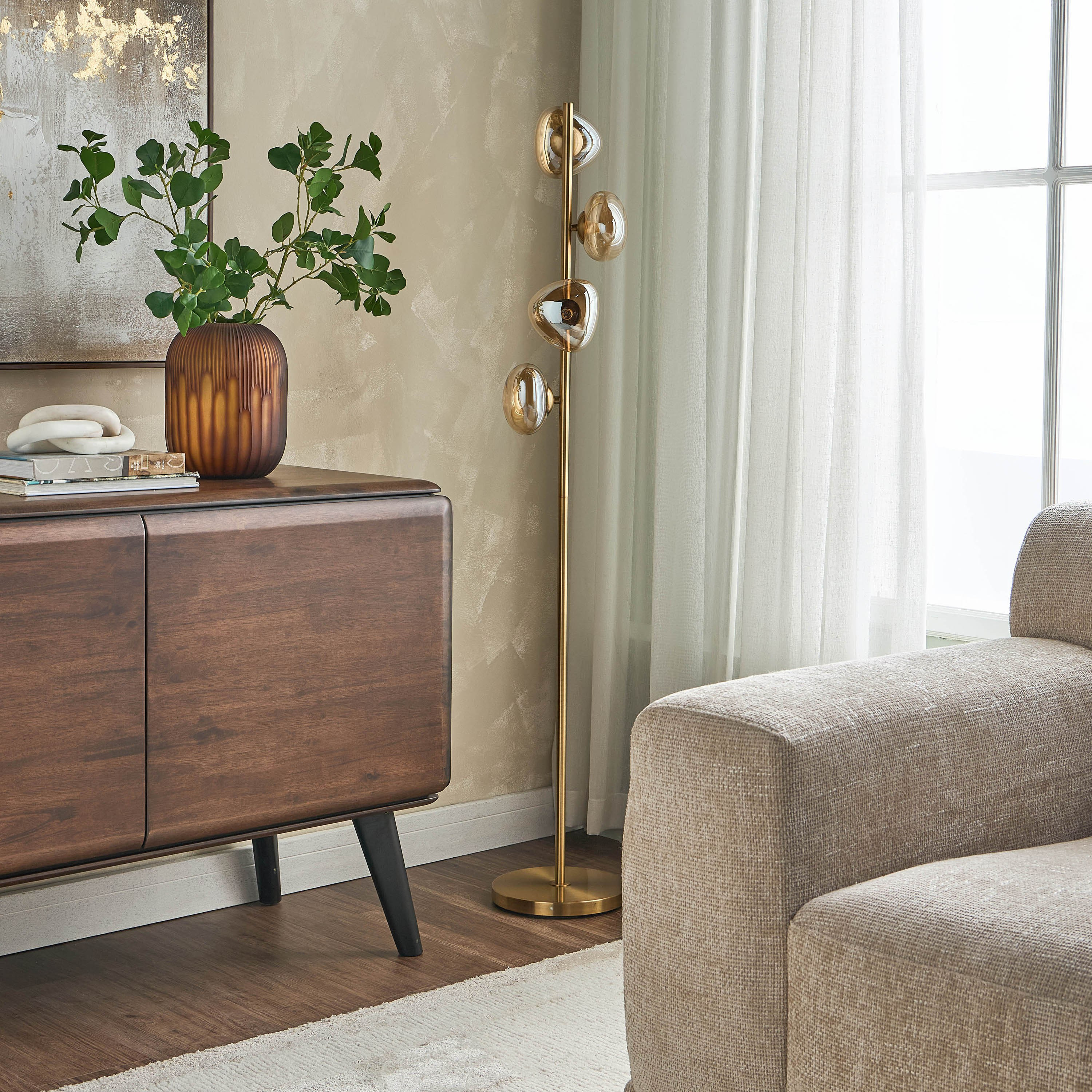 Zachary Glass Floor Lamp - 145 cm-household-lighting-floorlamps-image-5