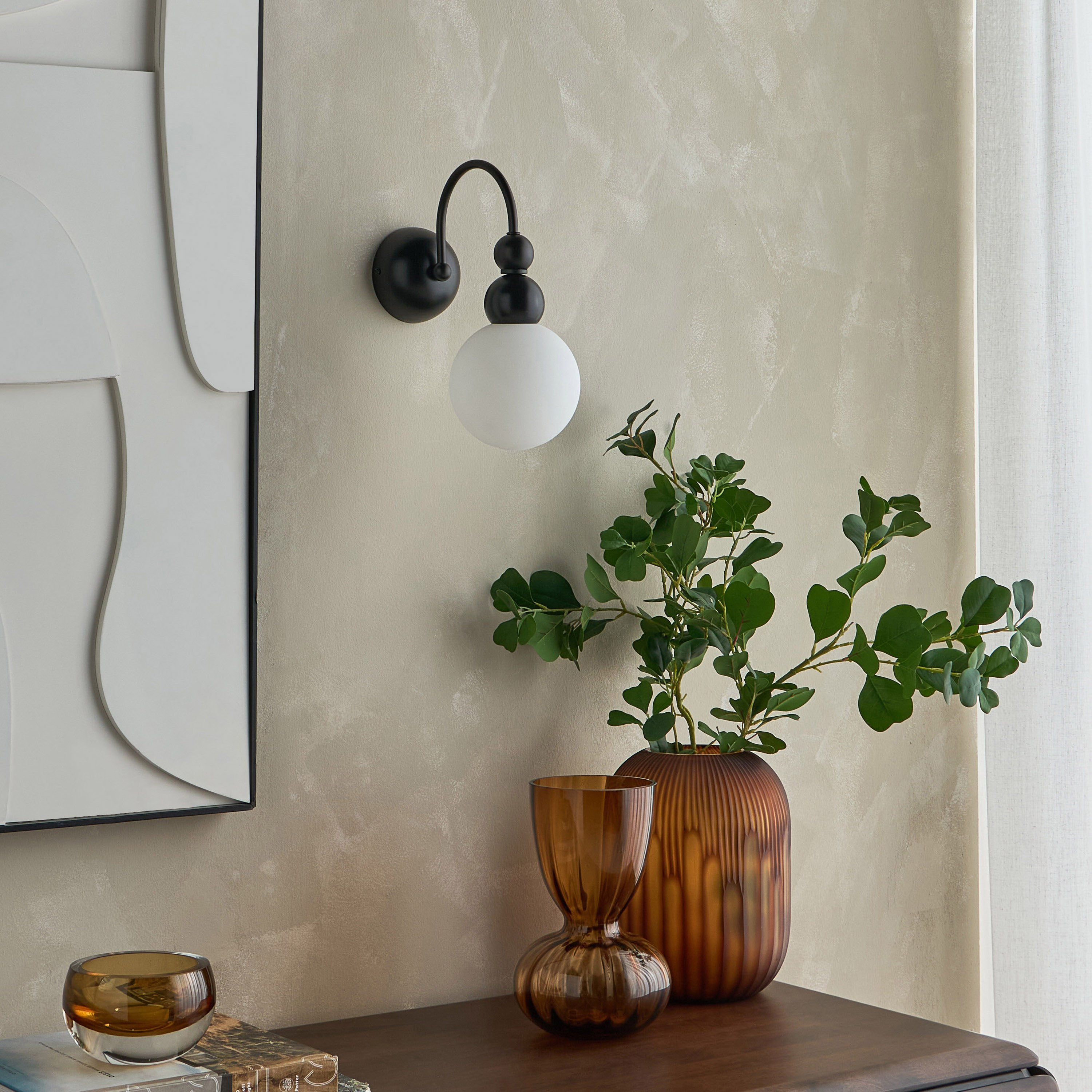 Victoria Glass Wall Lamp-household-lighting-walllamps-image-4