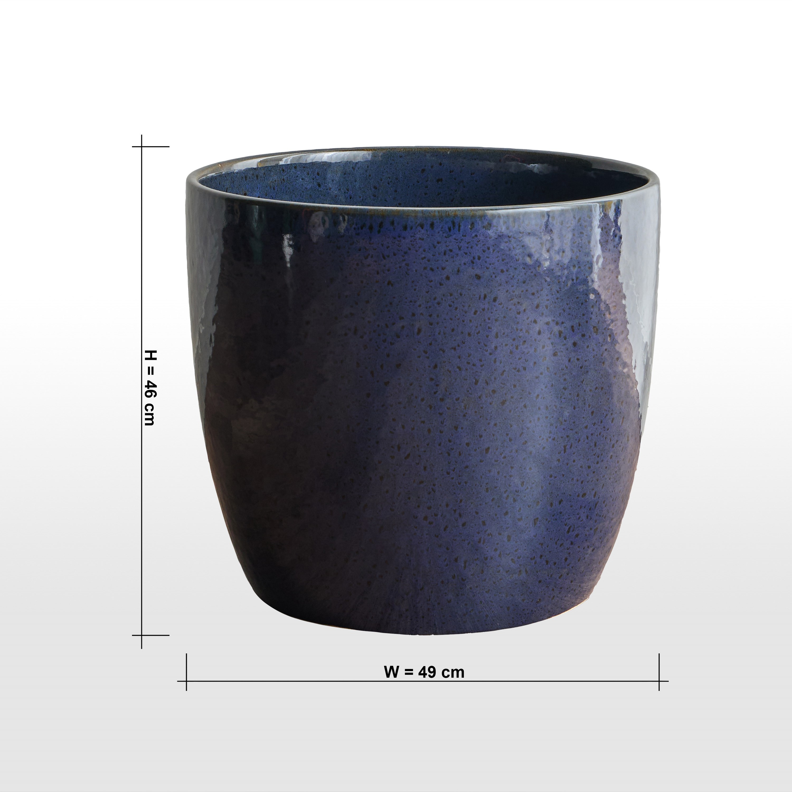 Glaze Earl Ceramic Planter - 46 cm-household-gardenandoutdoor-potsandplanters-planters-image-5