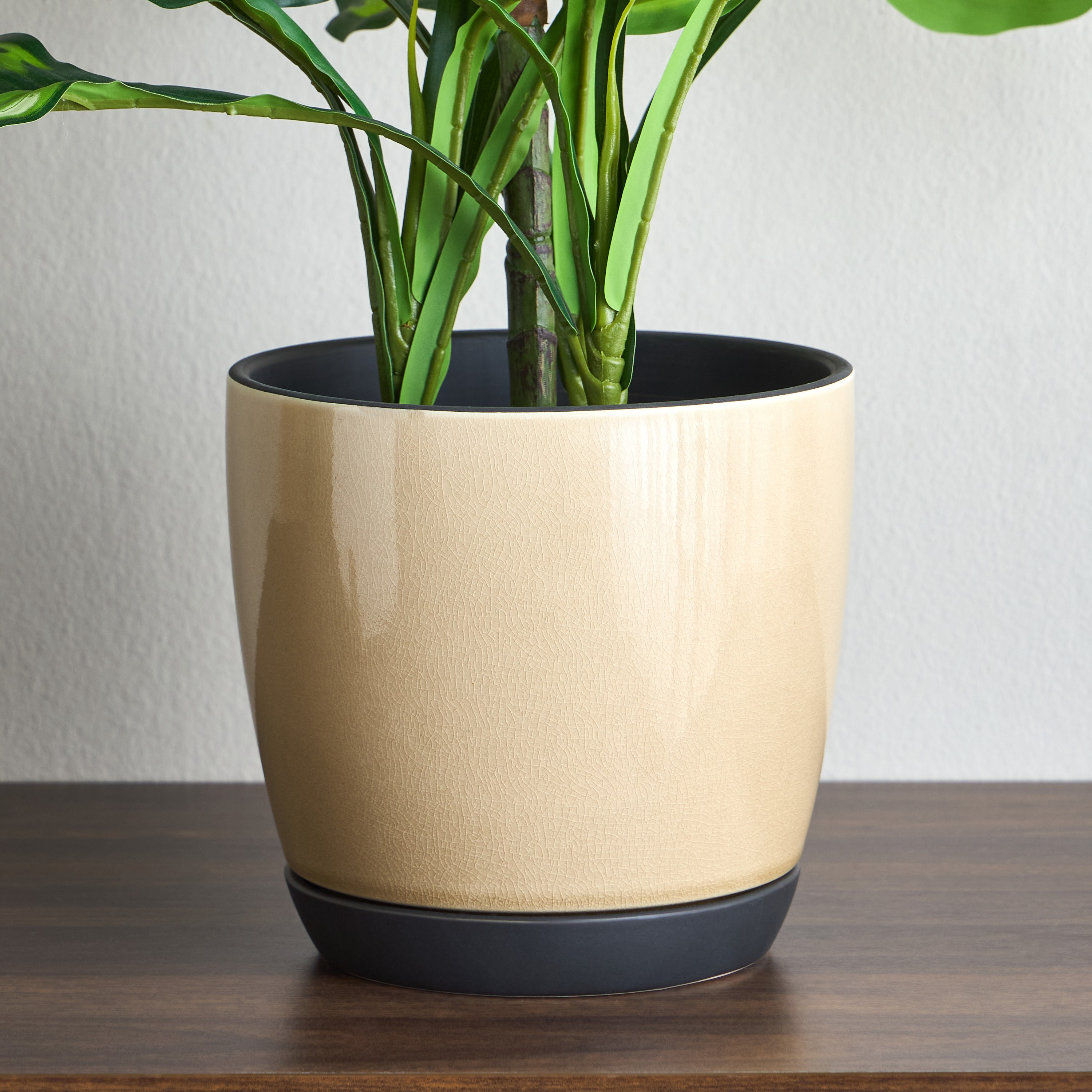 Glaze Ceramic Planter - 19 cm-household-gardenandoutdoor-potsandplanters-planters-image-1