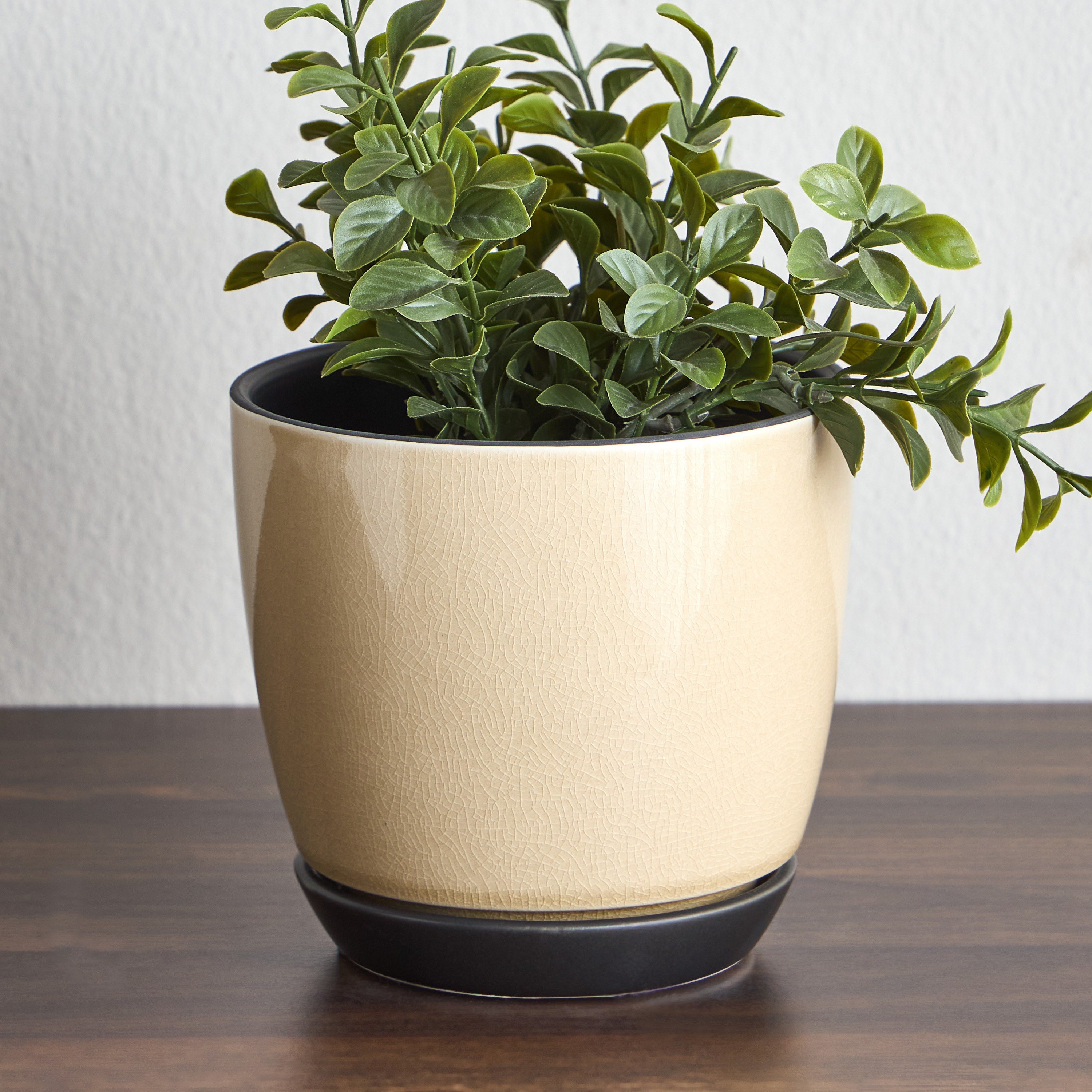 Glaze Ceramic Planter - 14 cm-household-gardenandoutdoor-potsandplanters-planters-image-1