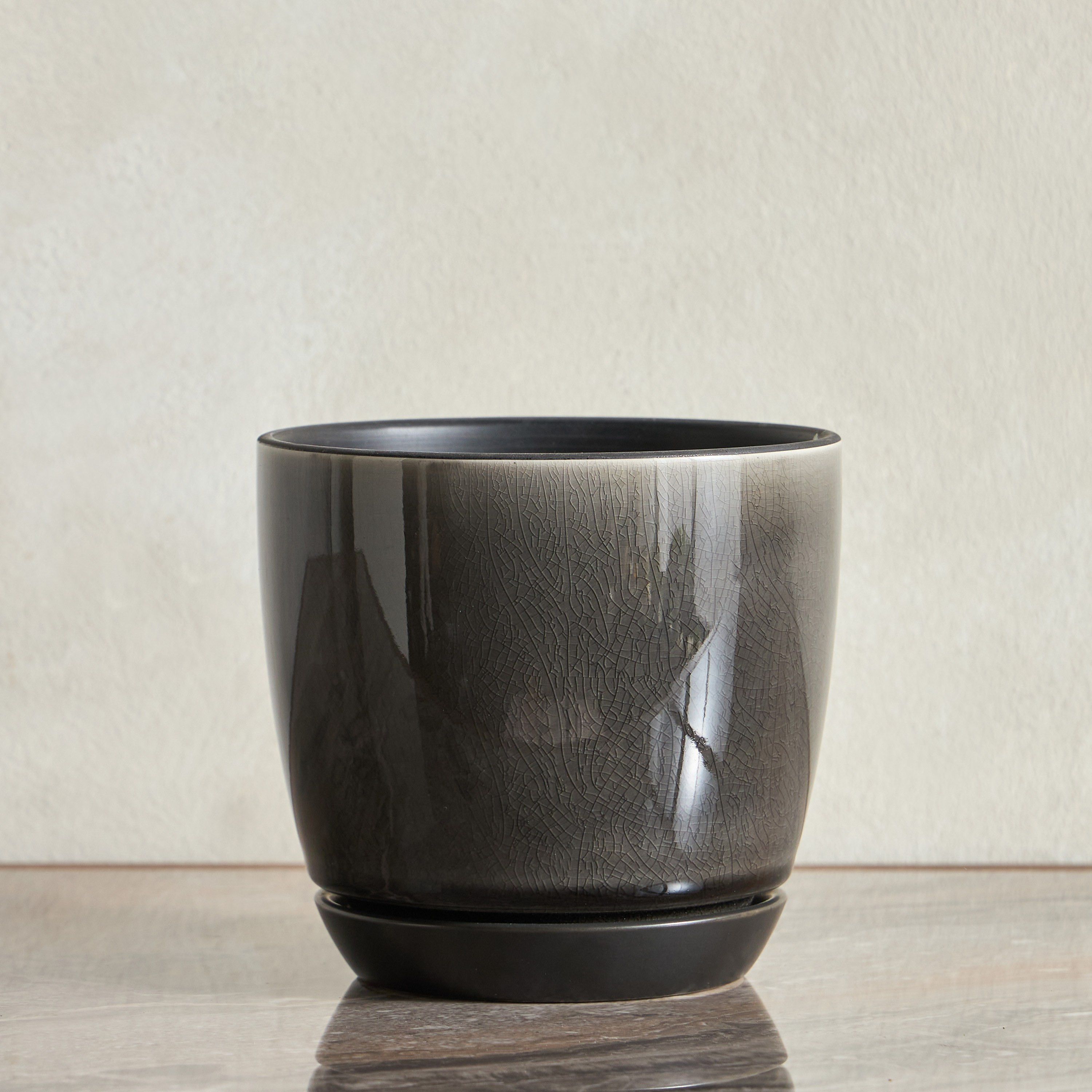 Glaze Ceramic Planter - 14 cm-household-gardenandoutdoor-potsandplanters-planters-image-2
