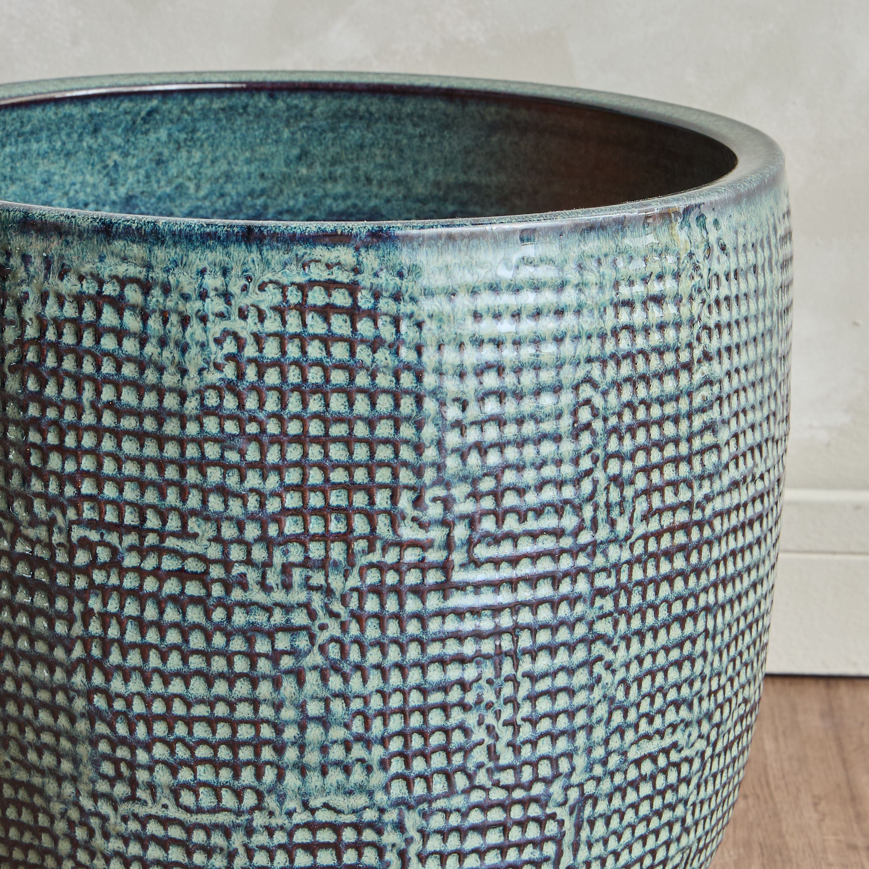 Glaze Vincent Ceramic Planter - 36 cm-household-gardenandoutdoor-potsandplanters-planters-image-3