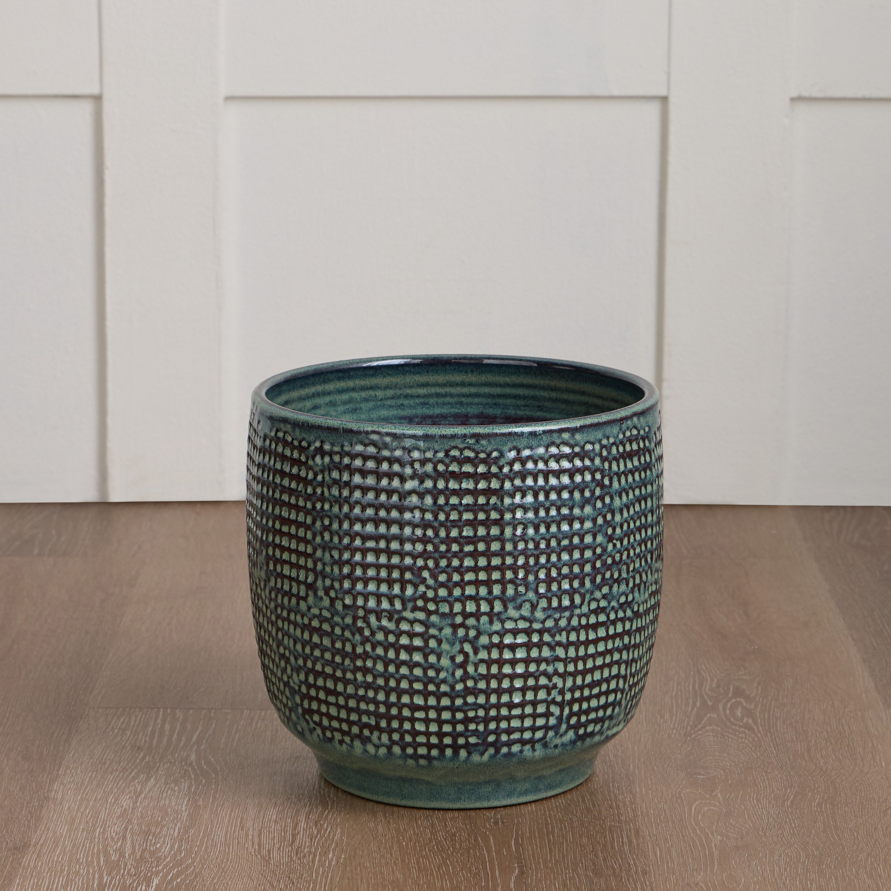 Glaze Vincent Ceramic Planter - 26 cm-household-gardenandoutdoor-potsandplanters-planters-image-2