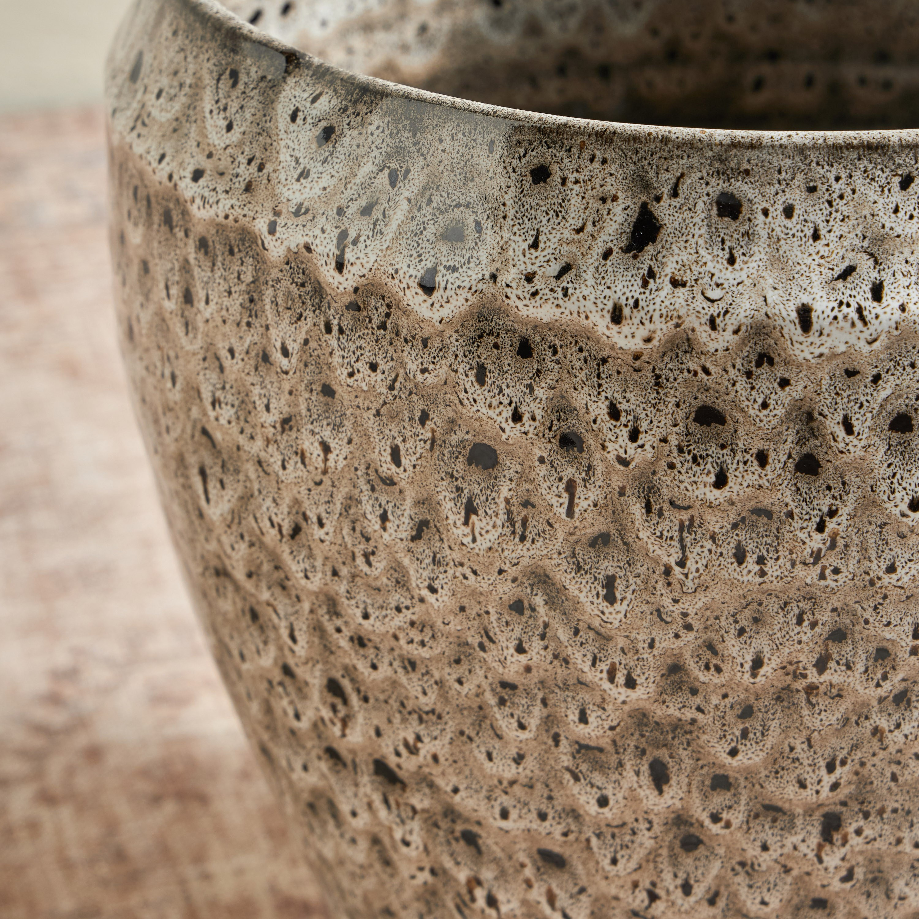 Glaze Raku Ceramic Planter - 38 cm-household-gardenandoutdoor-potsandplanters-planters-image-3