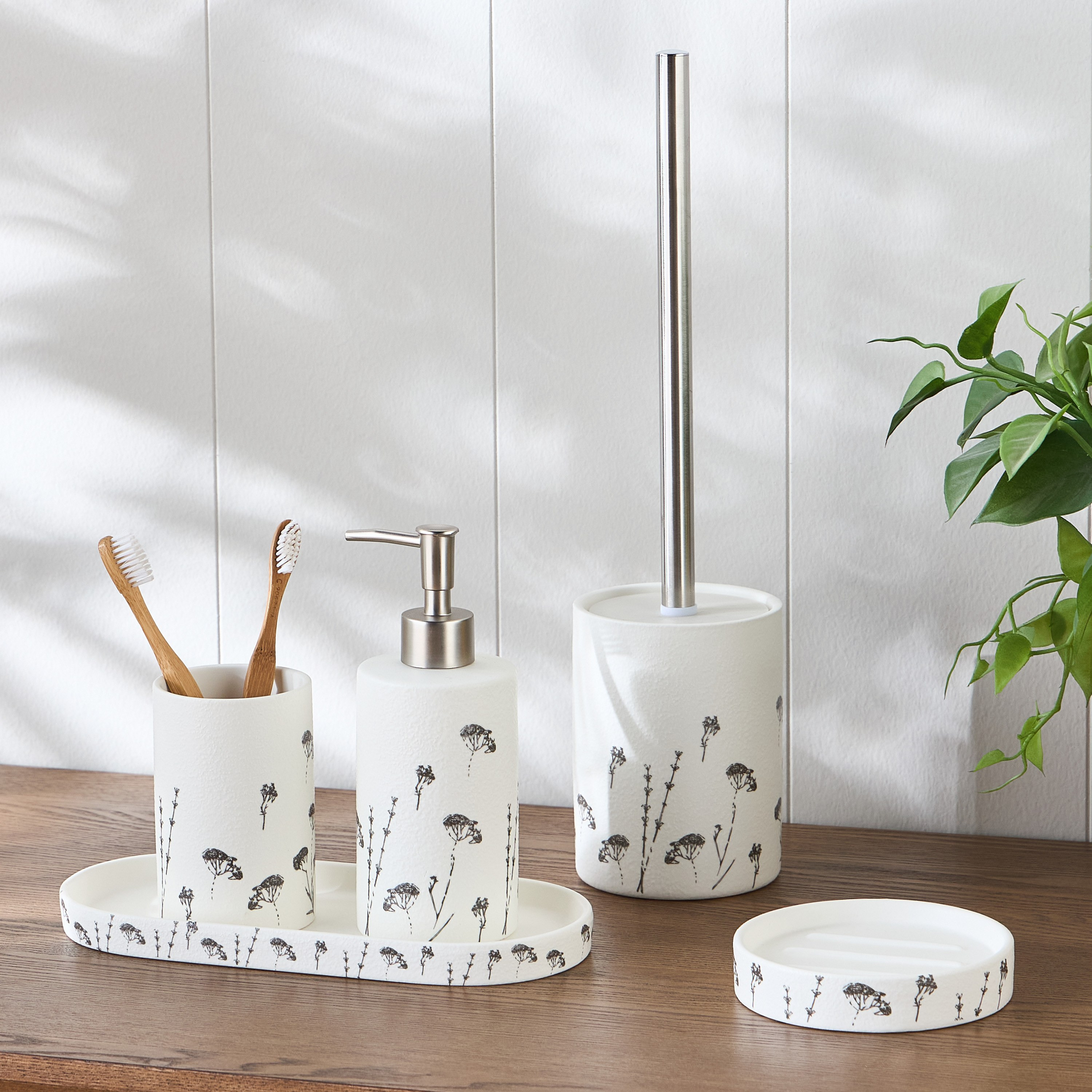 Flora Ceramic 5-Piece Bathroom Accessory Set-household-bathandlaundry-bathaccessories-bathaccessorysets-image-3