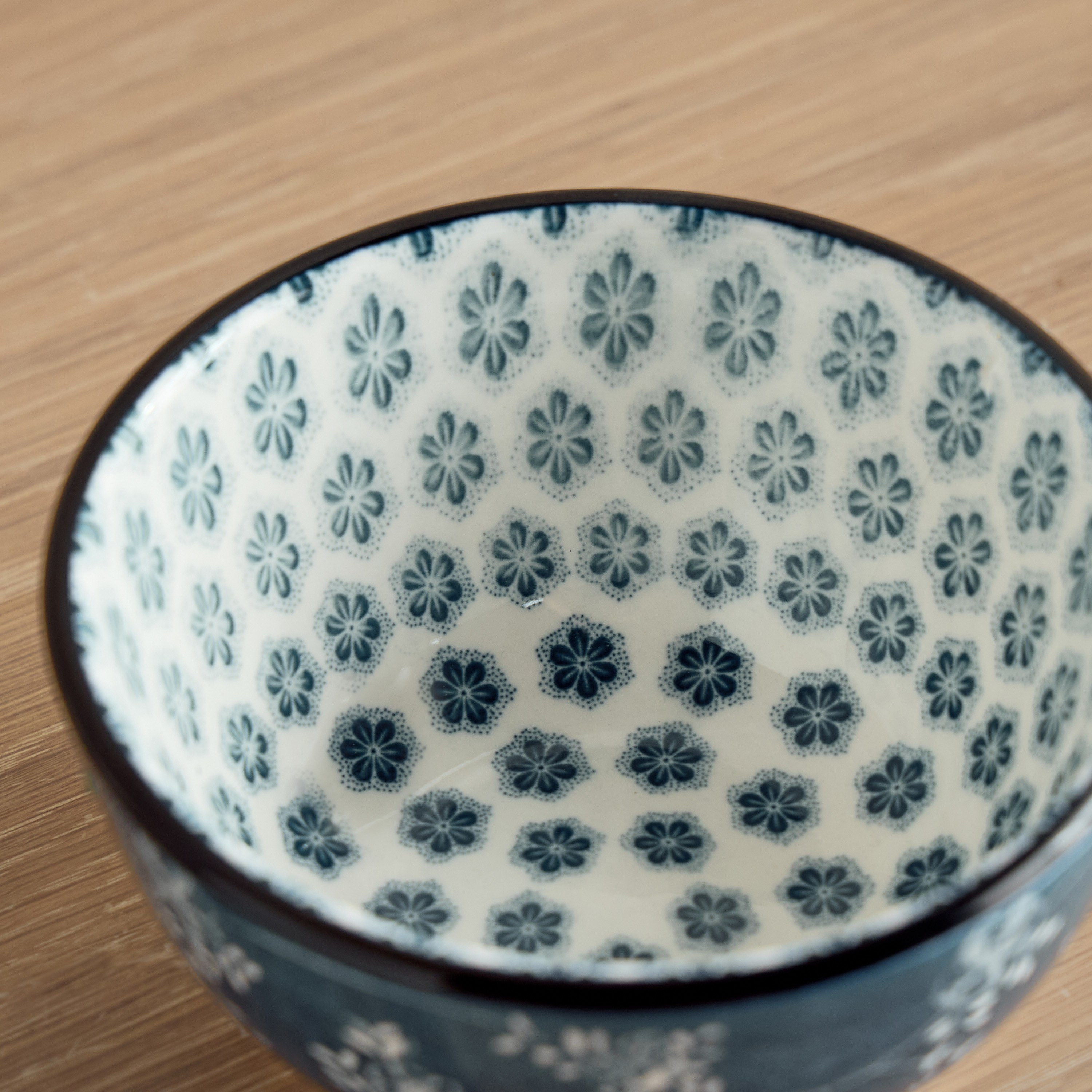 Indigo Koya Porcelain Serving Bowl - 11 cm-household-dining-dinnerware-bowls-image-2