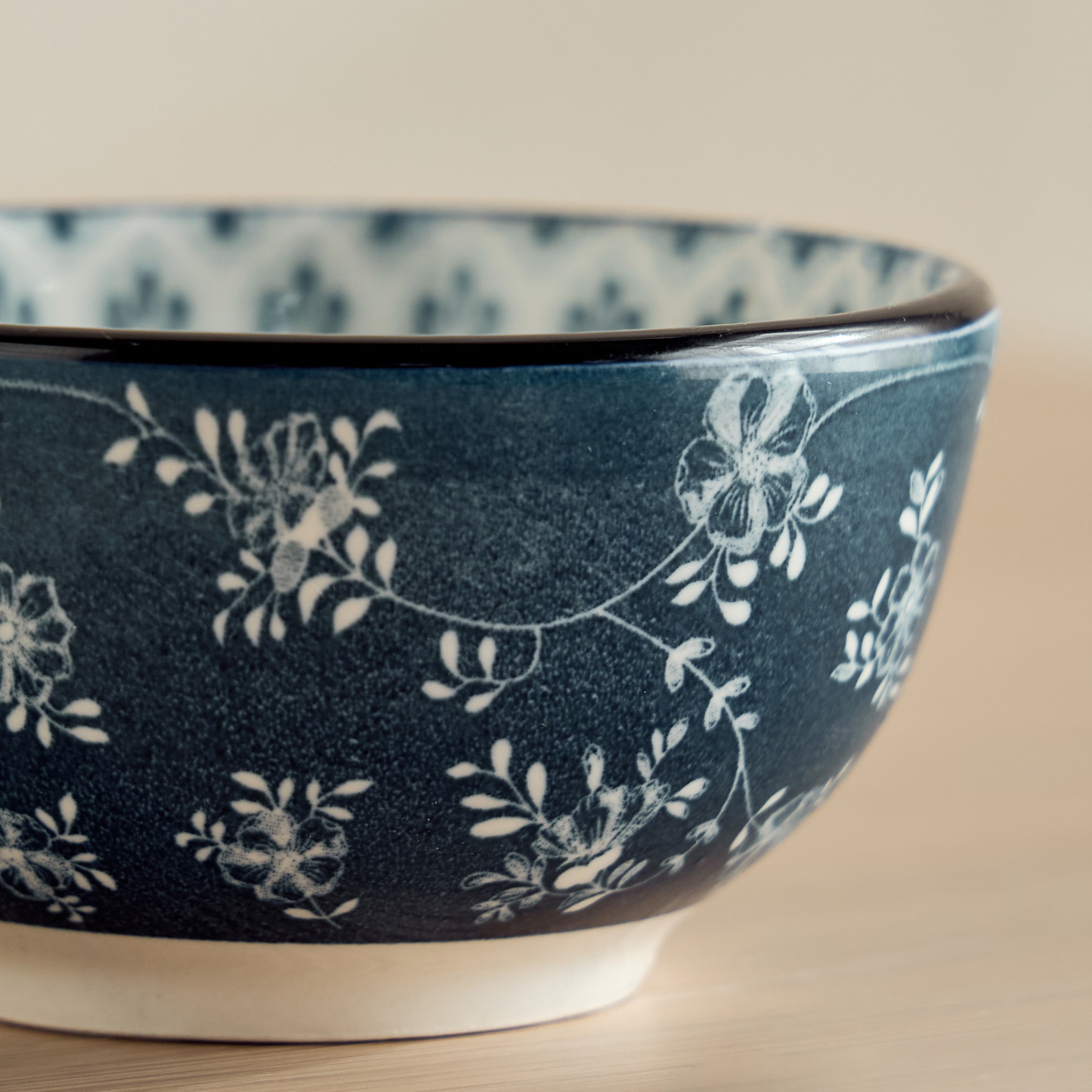Indigo Koya Porcelain Serving Bowl - 11 cm-household-dining-dinnerware-bowls-image-3