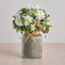 Mixed Chrysanthemum in Glass Pot - 27 cm-household-gardenandoutdoor-artificialflowersandplants-flowers-image-1
