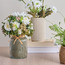 Mixed Chrysanthemum in Glass Pot - 27 cm-household-gardenandoutdoor-artificialflowersandplants-flowers-image-3