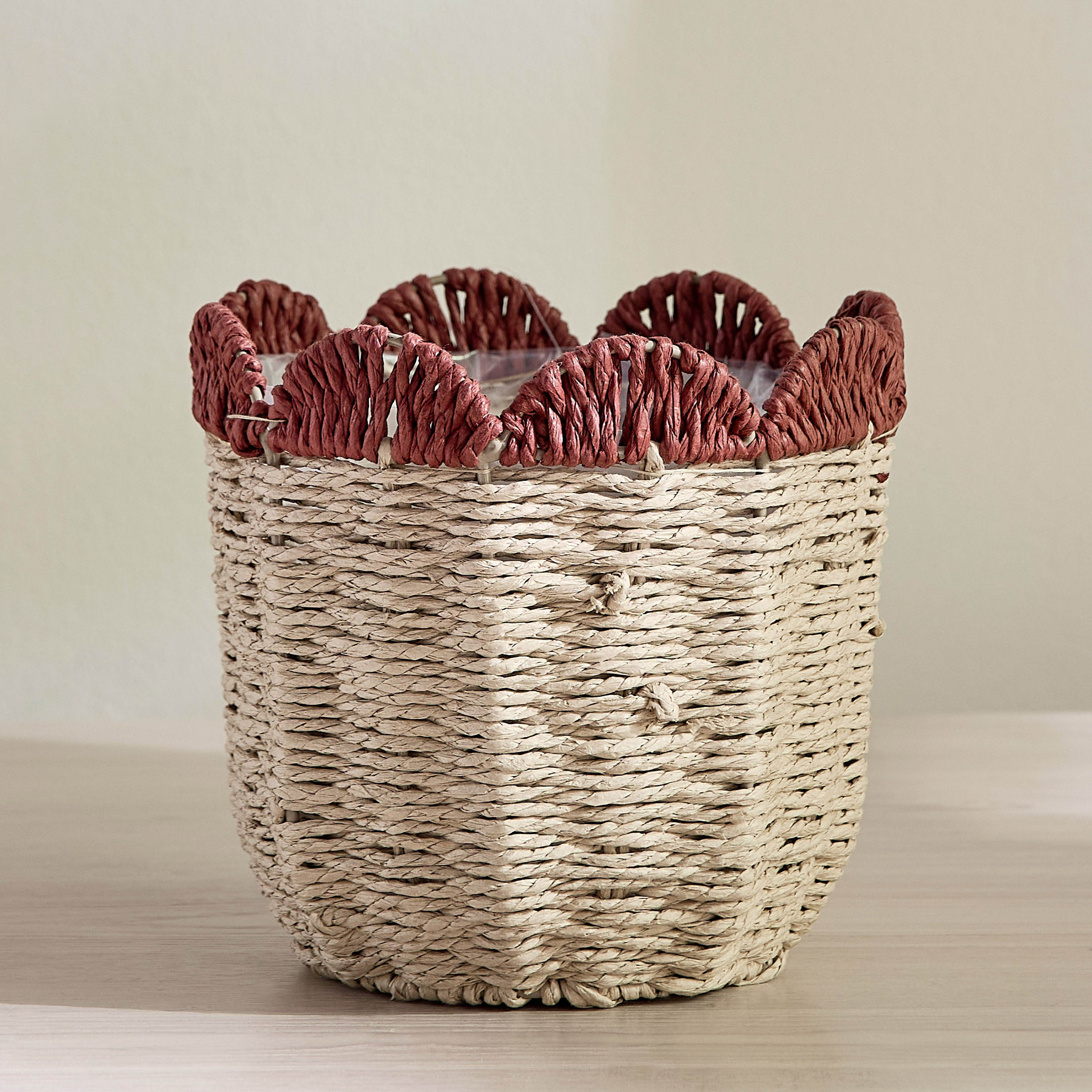 Scallope Rope Planter - 31 cm-household-gardenandoutdoor-potsandplanters-planters-image-2