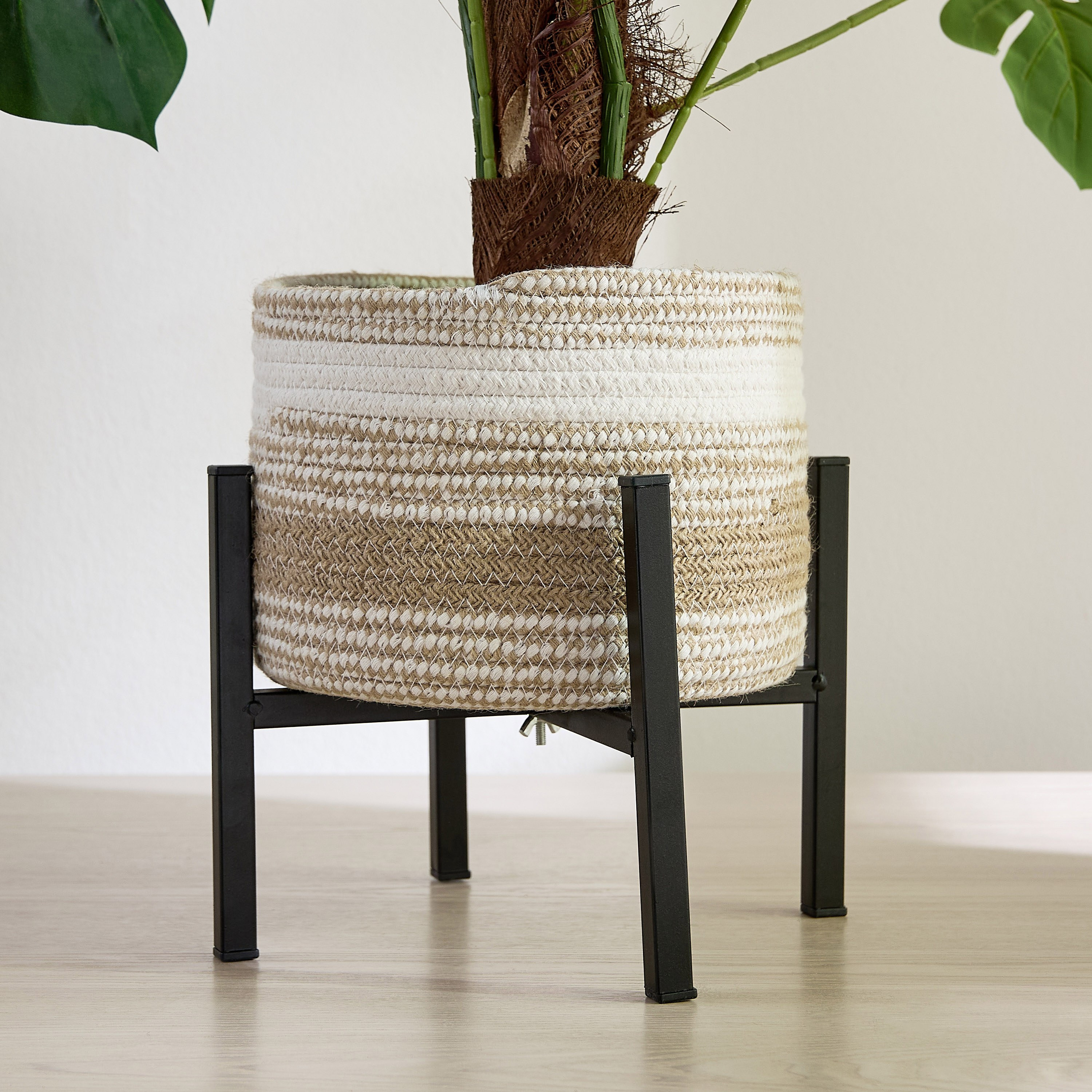 Migo Melanage Rope Stand Planter - 29 cm-household-gardenandoutdoor-potsandplanters-planters-image-1