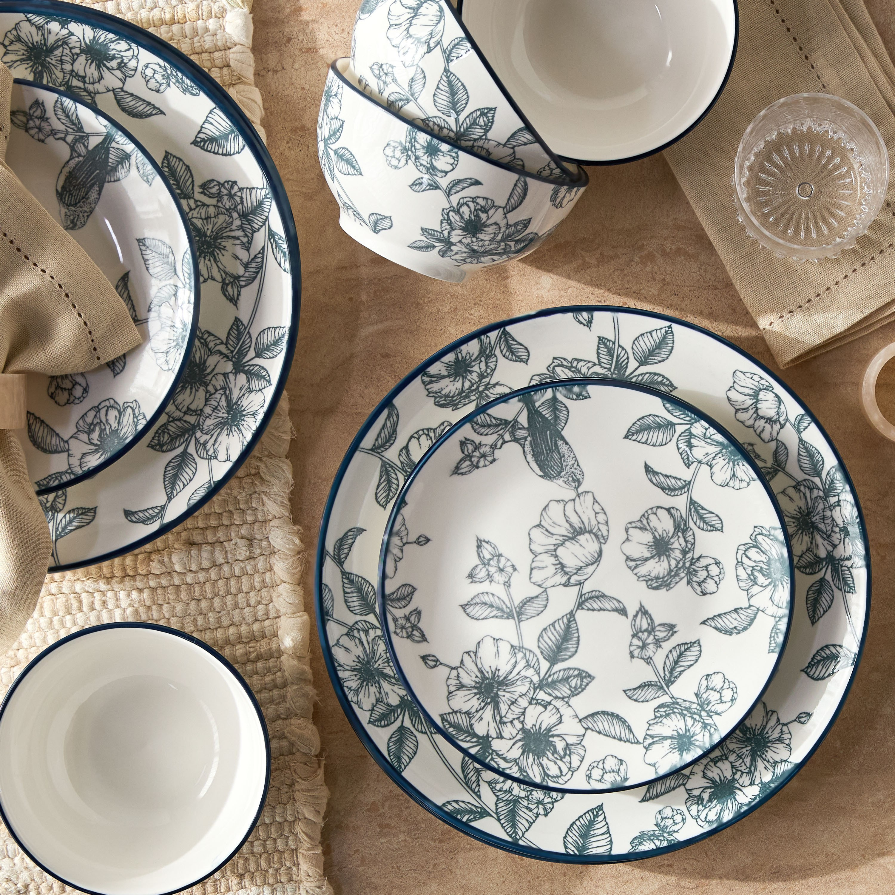 Sage 12-Piece Porcelain Dinner Set - Serves 4-household-dining-dinnerware-dinnersets-image-1