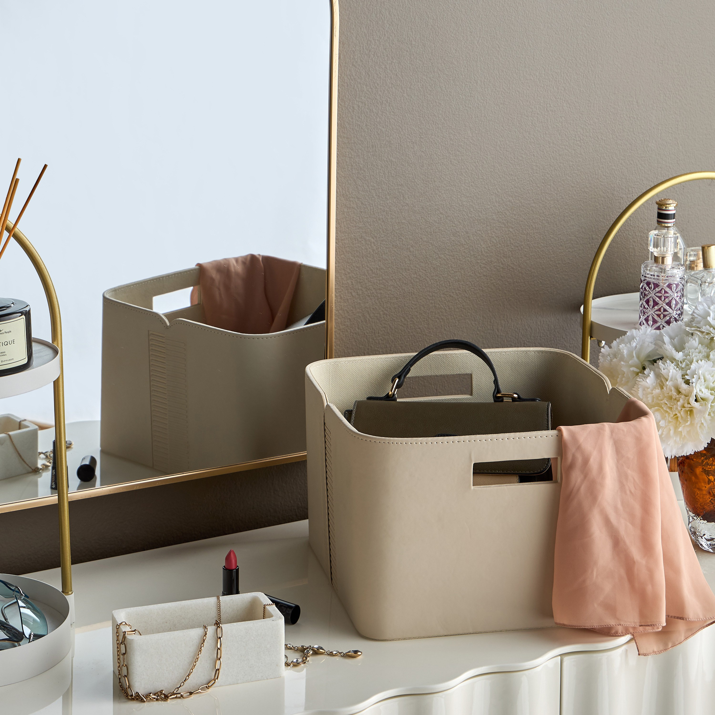 Christopher Storage Basket - 32x31x21 cm-household-storage-storagesolutions-storageboxesandbaskets-image-3