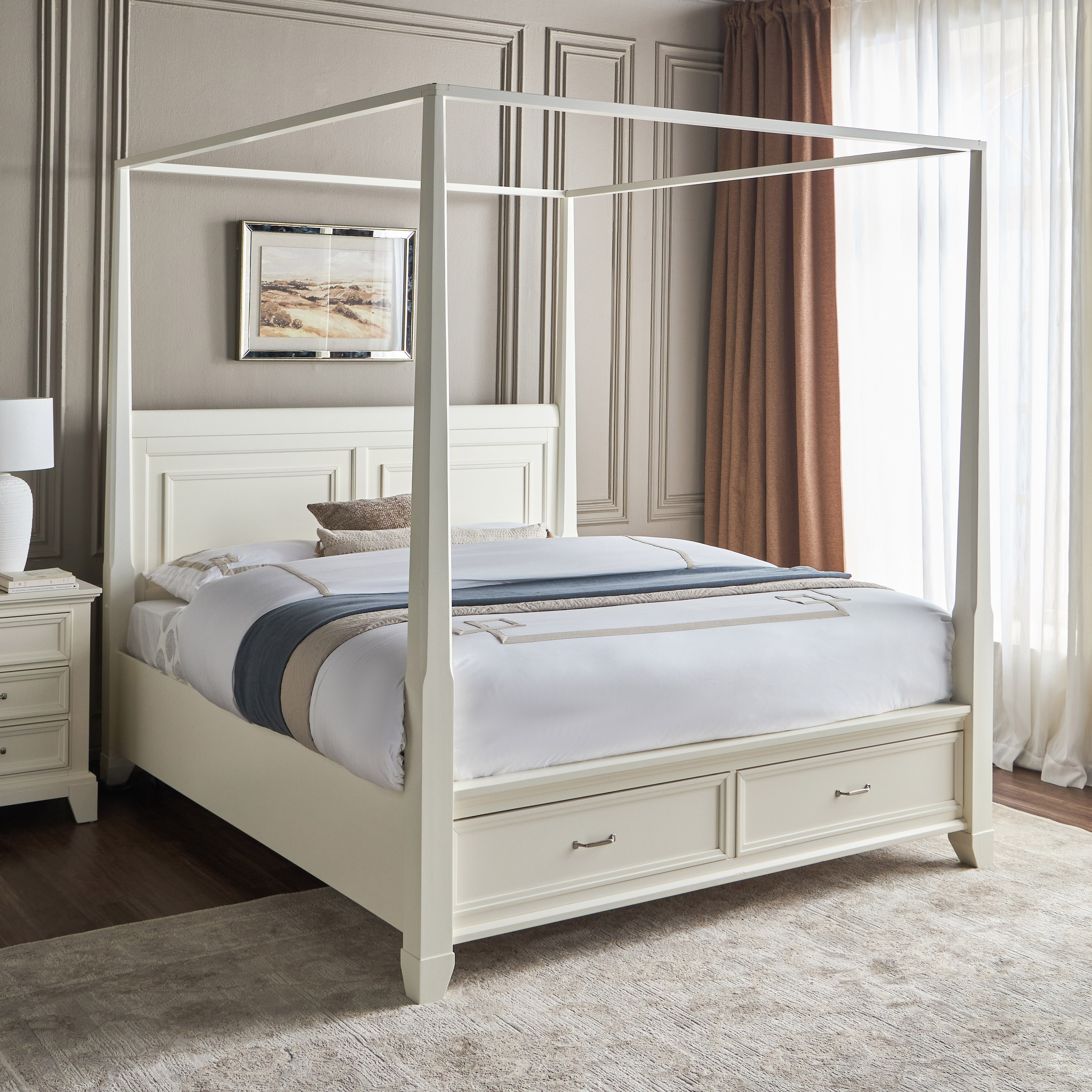 Estate King Bed with Storage - 180x200 cm