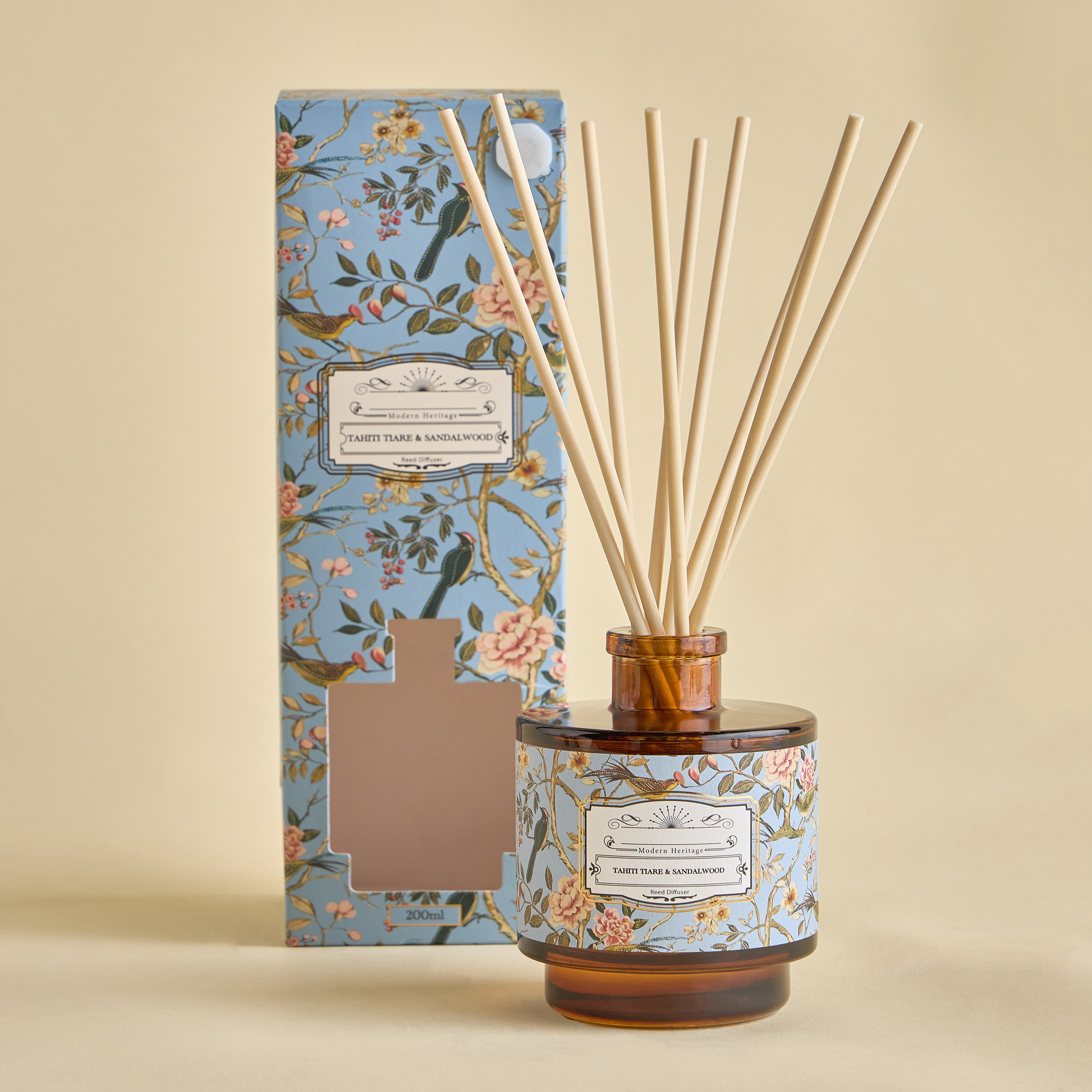 موزع عطور أعواد القصب تاهيتي تياري وخشب الصندل - هيريتج - 200 مل-household-homefragrance-reeddiffusers-image-2