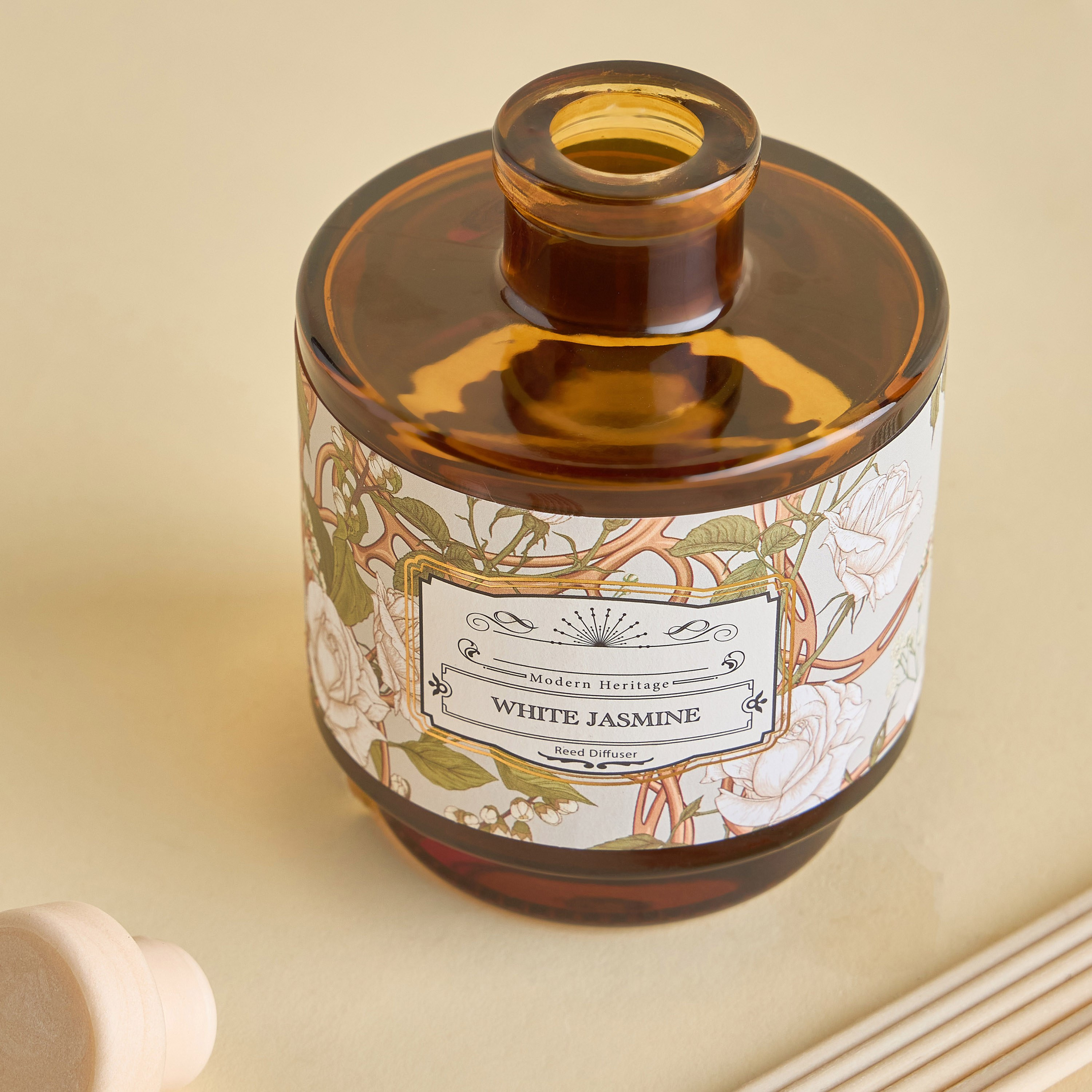 Heritage White Jasmine Reed Diffuser - 200 ml-household-homefragrance-reeddiffusers-image-3