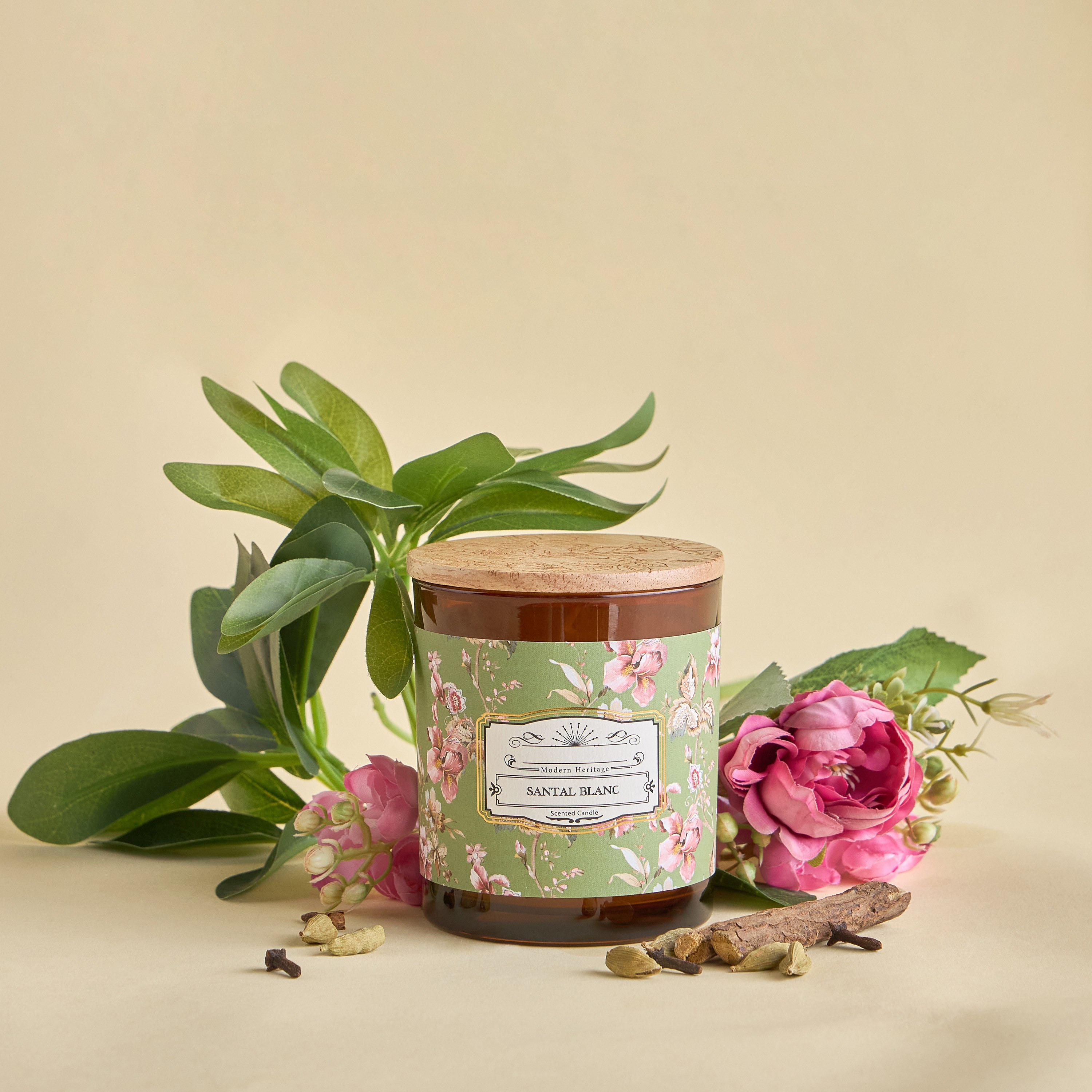 Heritage Santal Blanc Scented Jar Candle - 25 h-household-homefragrance-candles-image-1