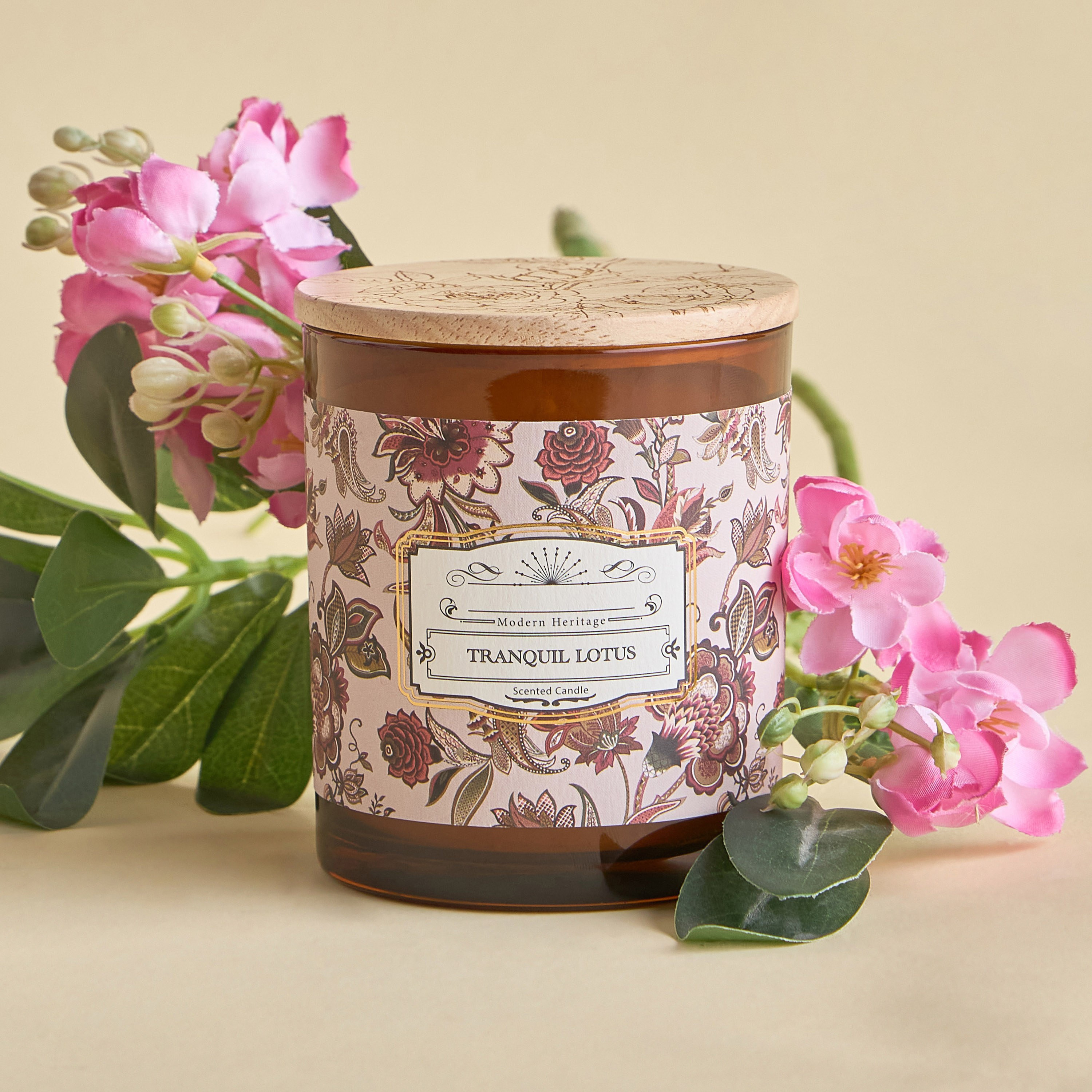Heritage Tranquil Lotus Scented Jar Candle - 25 h-household-homefragrance-candles-image-1