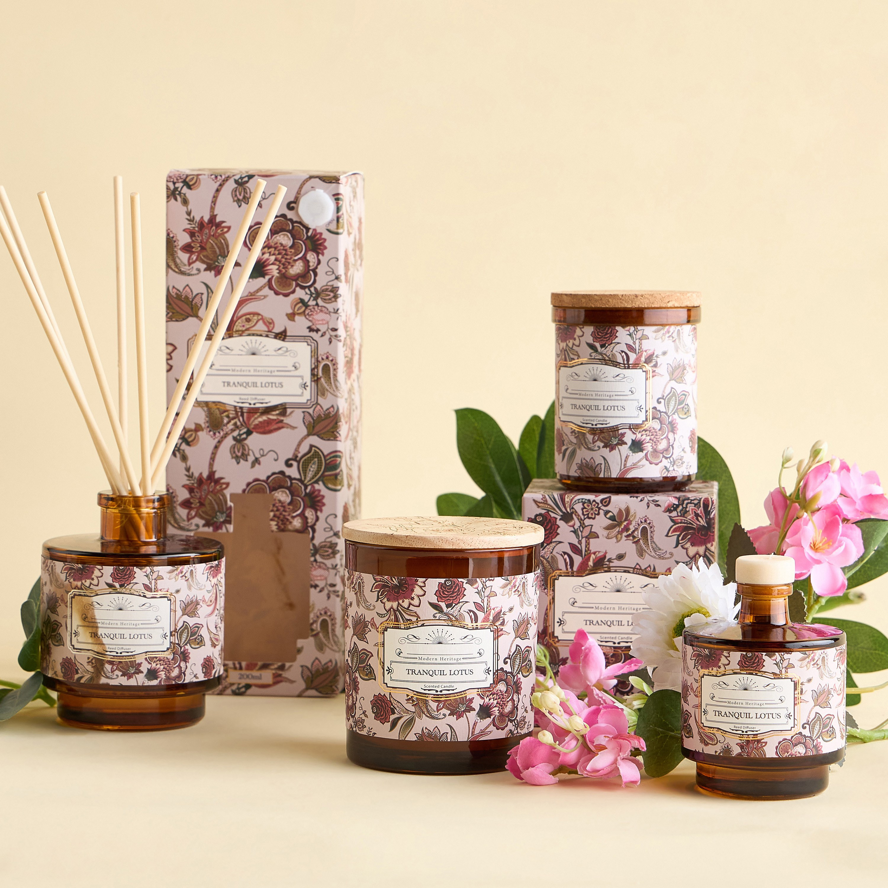 Heritage Tranquil Lotus Scented Jar Candle - 25 h-household-homefragrance-candles-image-4