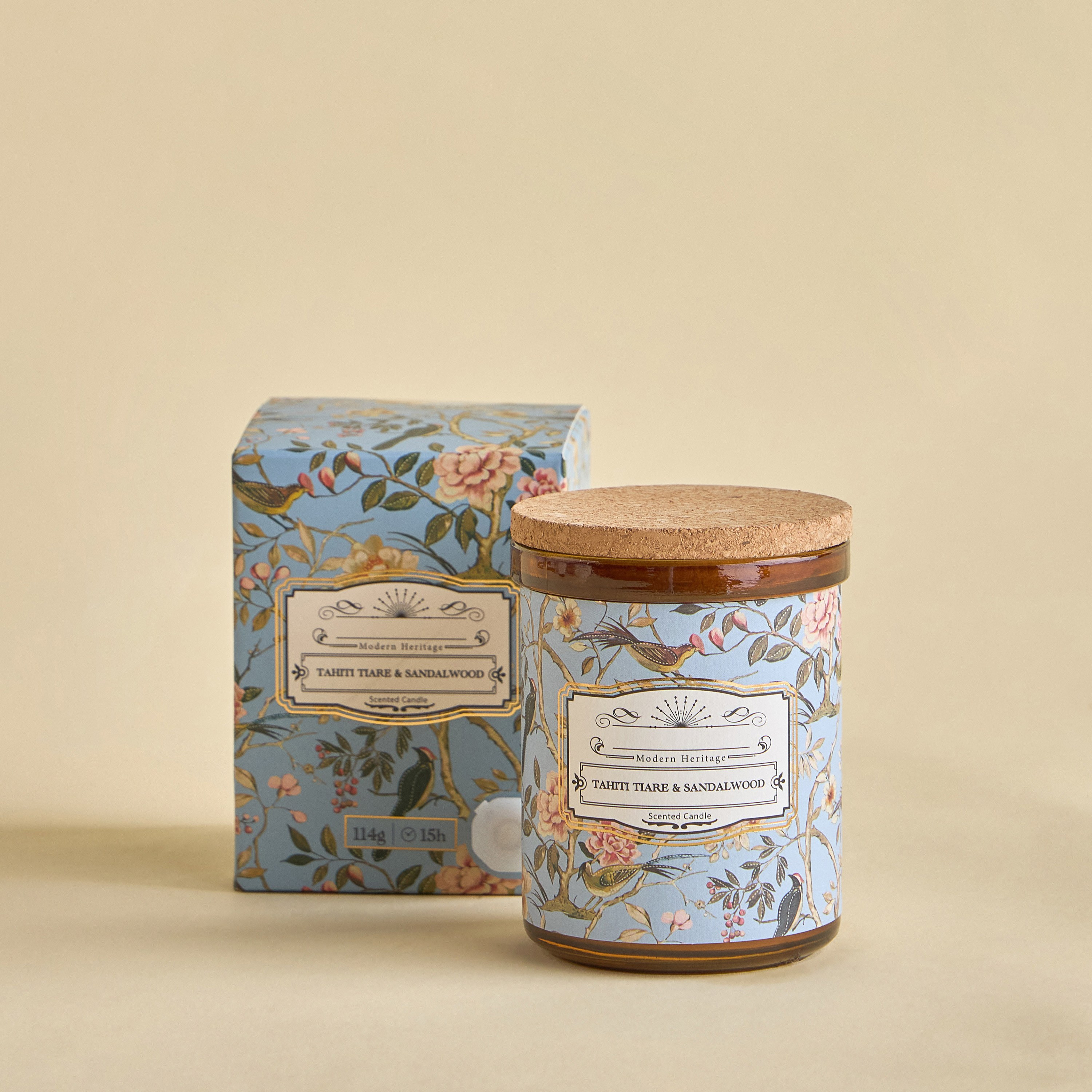 Heritage Tahiti Tiare and Sandalwood Scented Jar Candle - 25 h-household-homefragrance-candles-image-2
