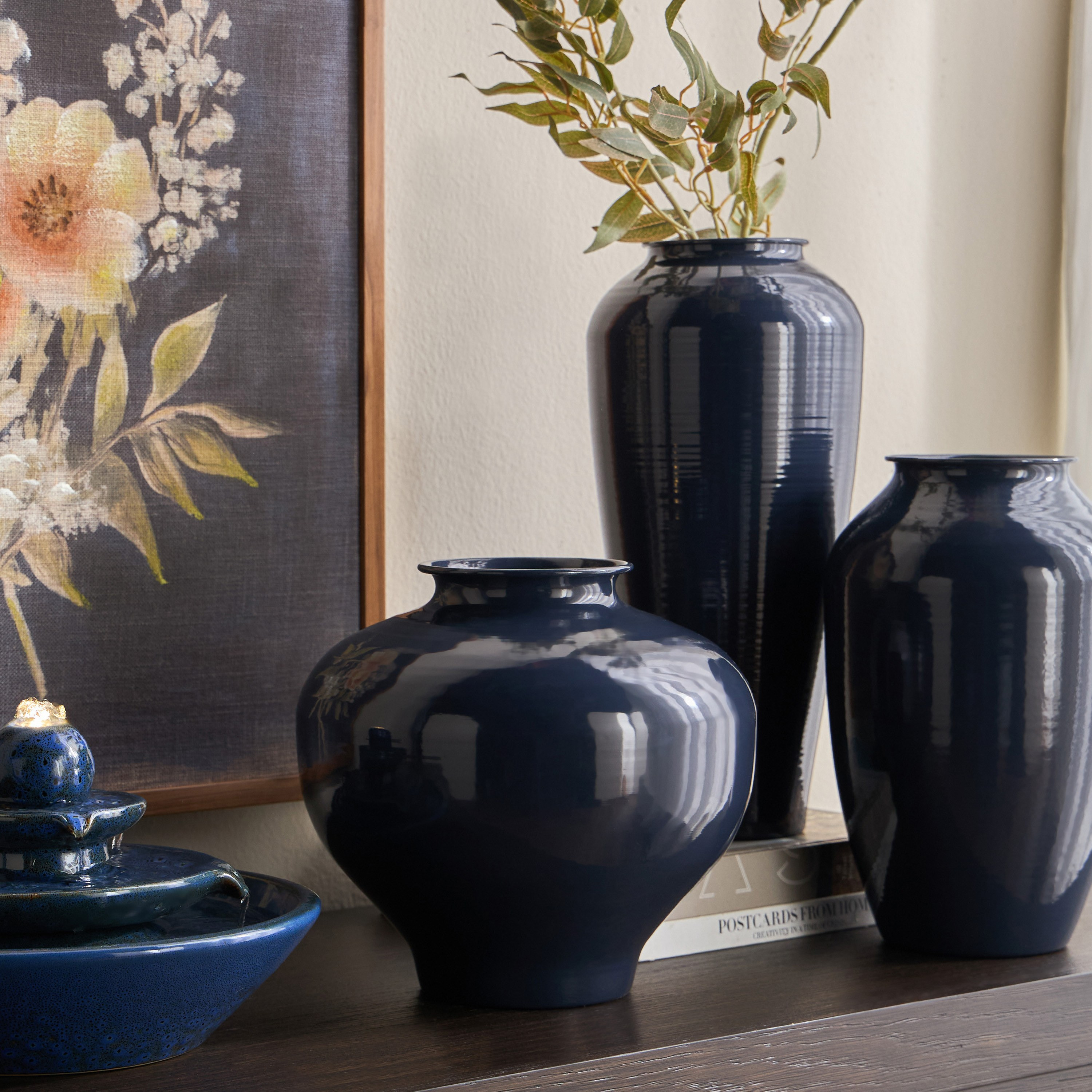 Nouf Olga Metal Vase - 34 cm-household-decor-vasesandbowls-image-3