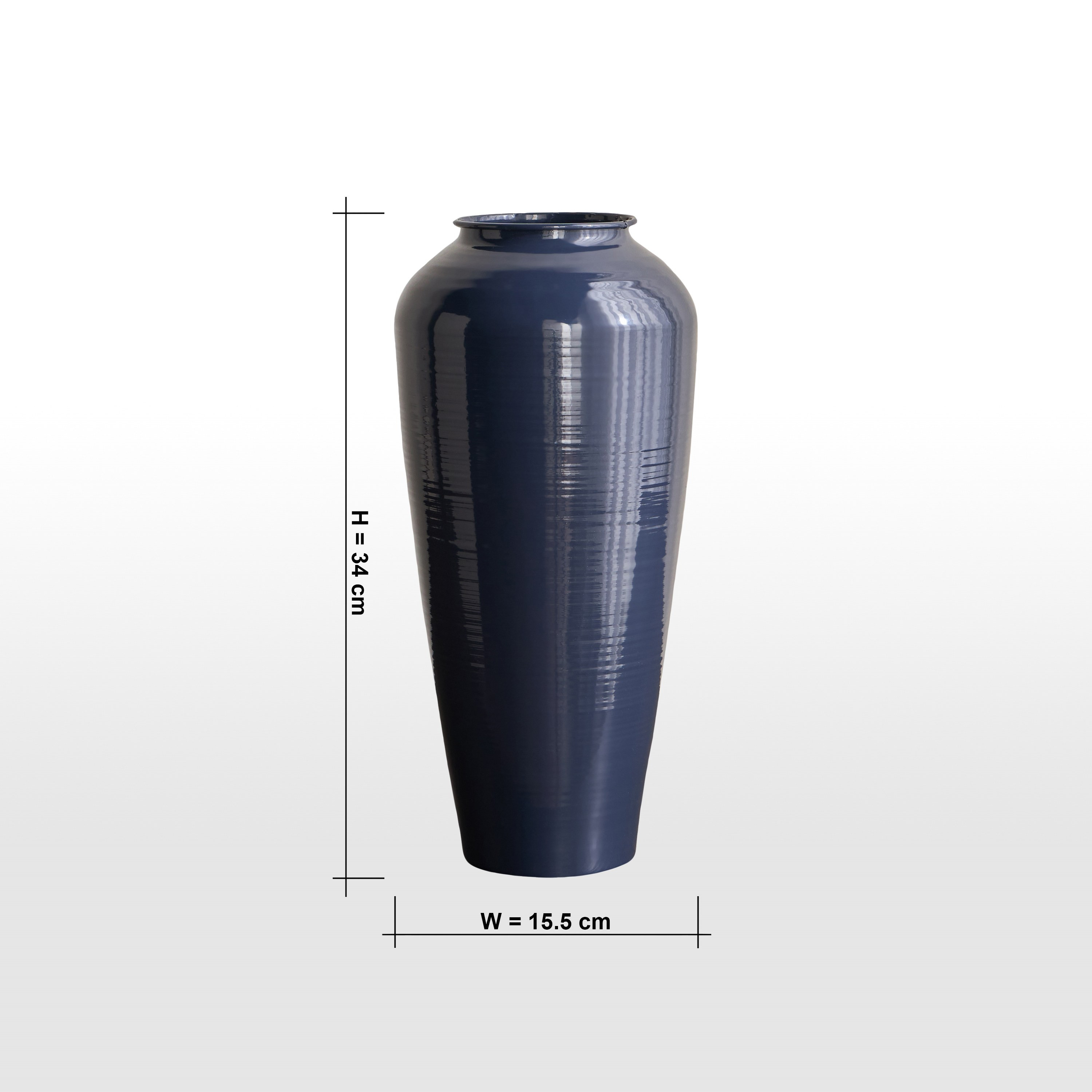 Nouf Olga Metal Vase - 34 cm-household-decor-vasesandbowls-image-4