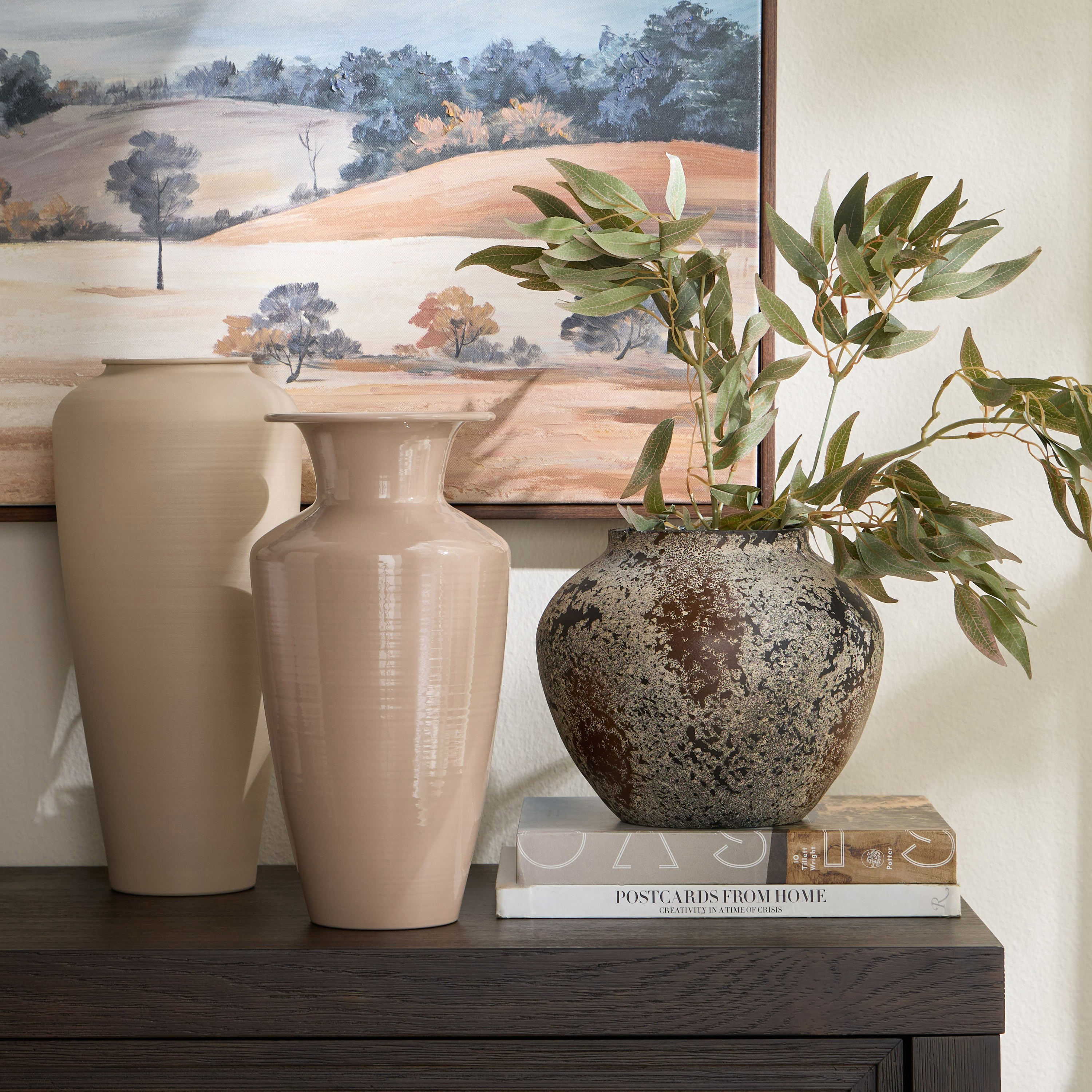 Elevated Global Lowen Metal Vase - 30 cm-household-decor-vasesandbowls-image-3
