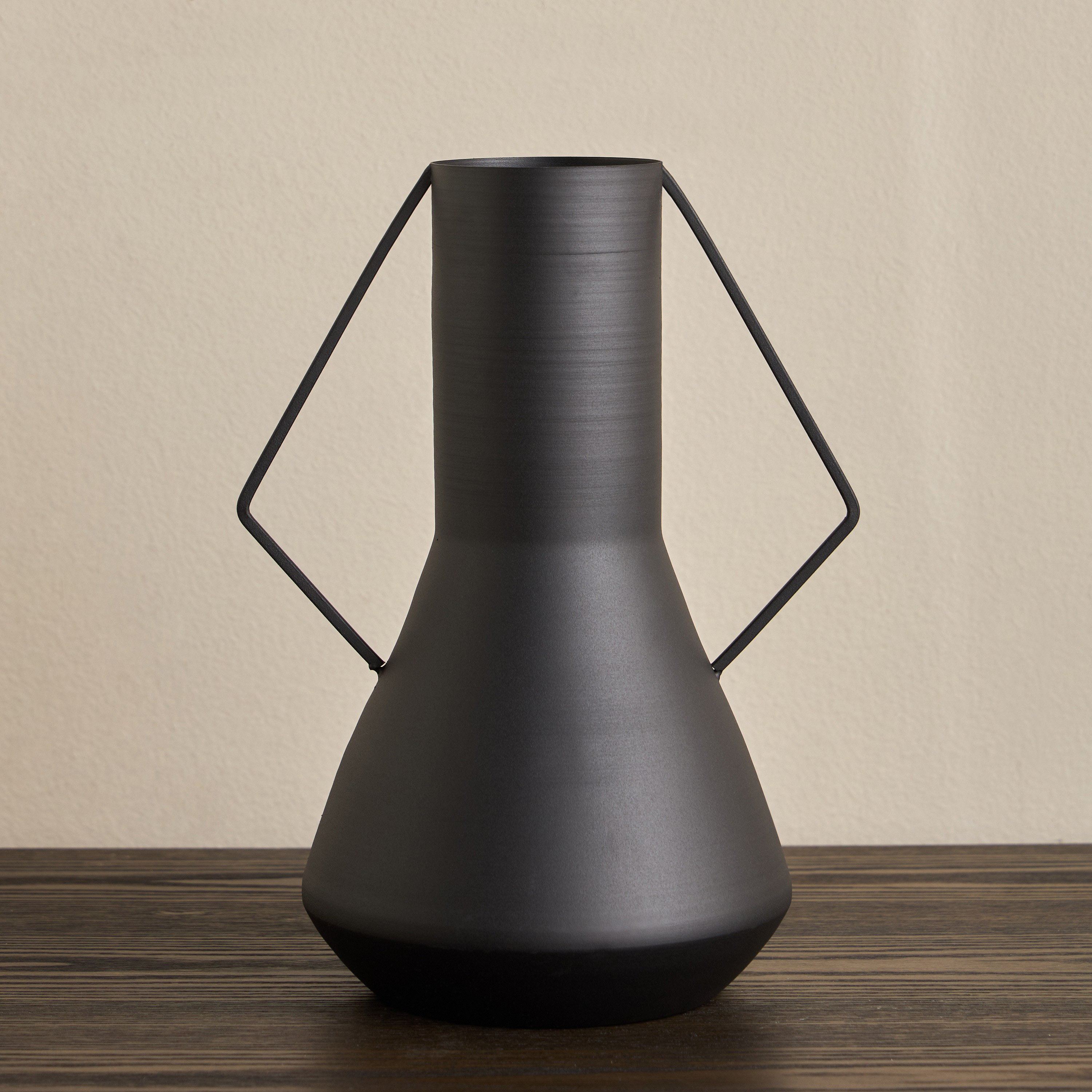 Modern Mono Arden Metal Vase - 34 cm-household-decor-vasesandbowls-image-1