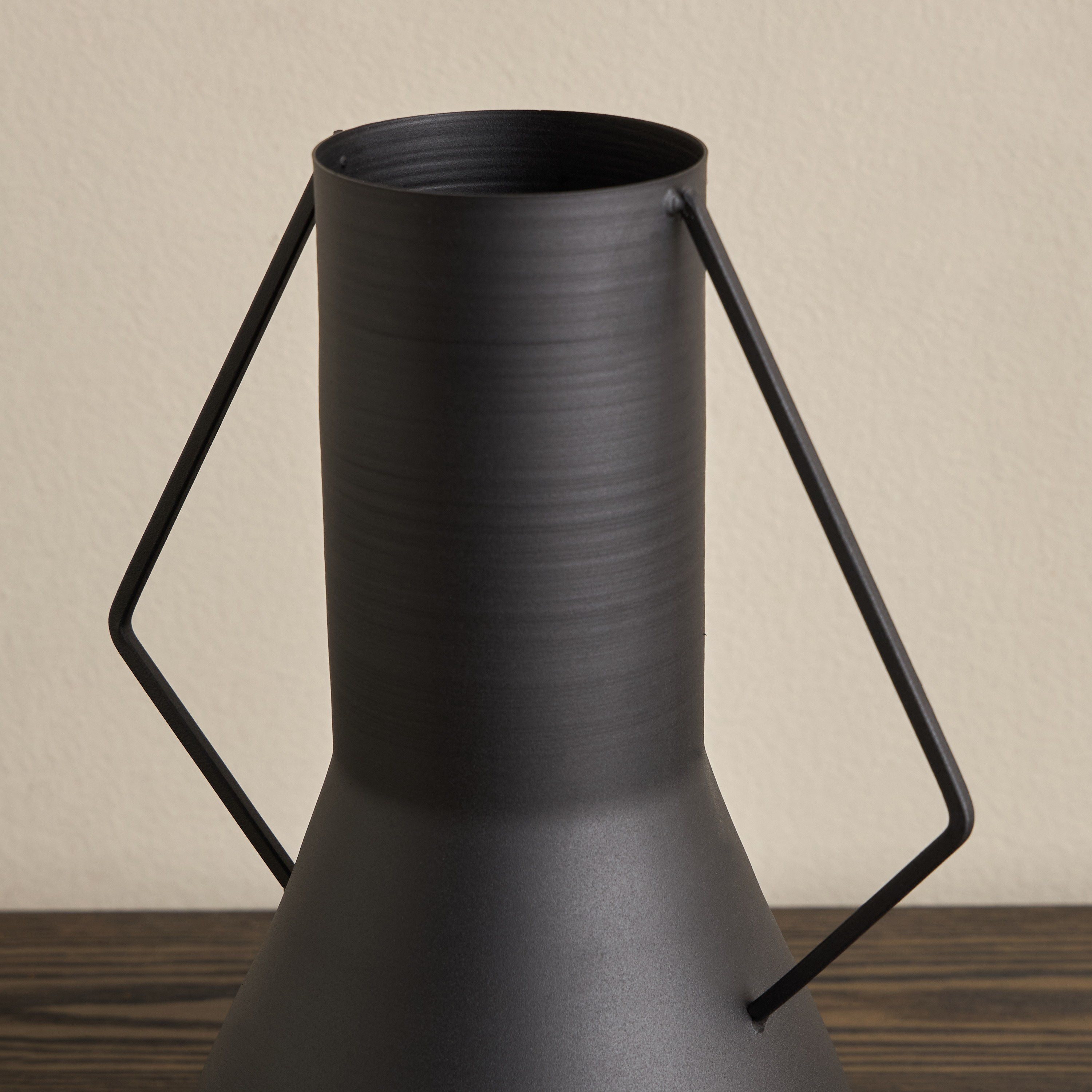 Modern Mono Arden Metal Vase - 34 cm-household-decor-vasesandbowls-image-2