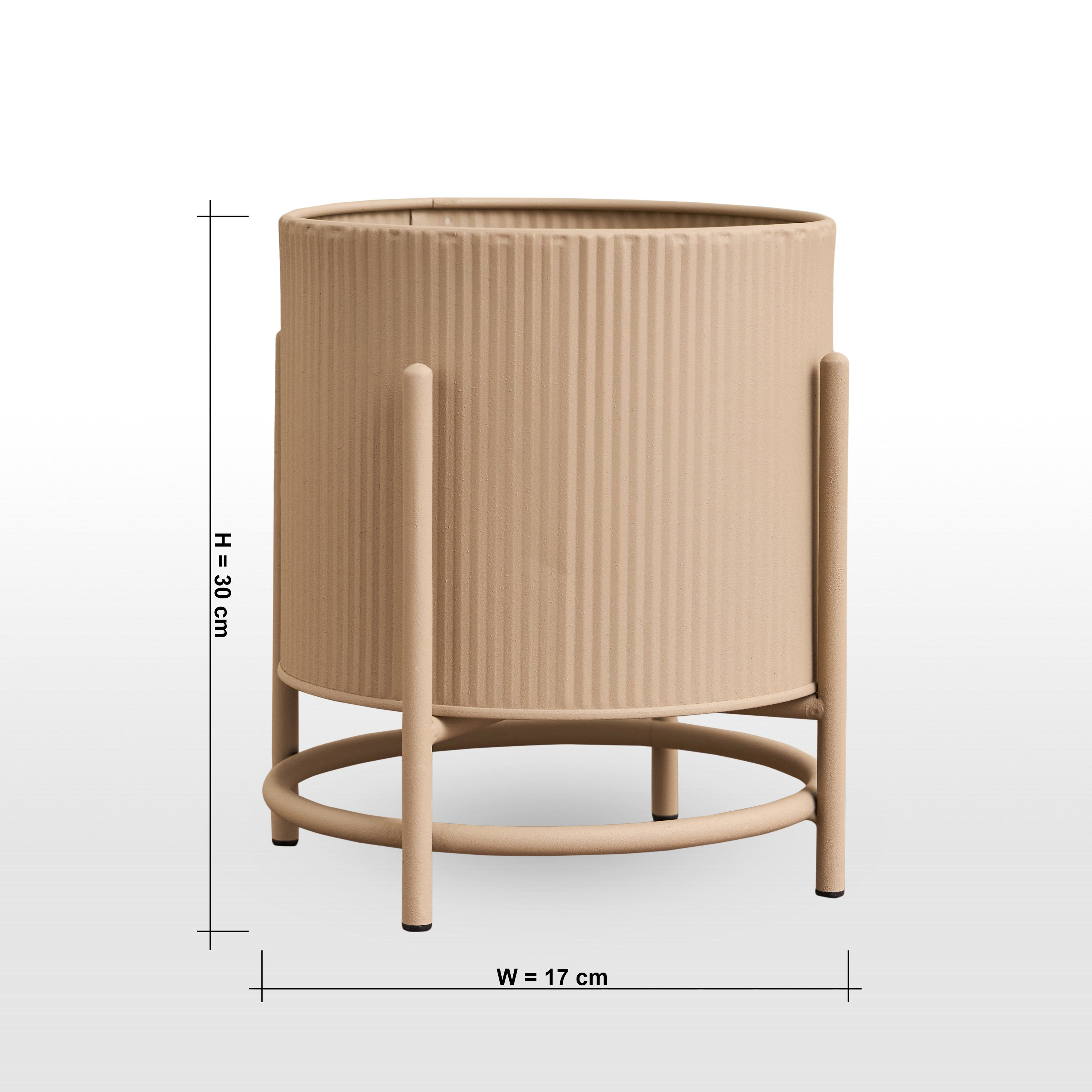 Mondo Allen Metal Planter - 30 cm-household-gardenandoutdoor-potsandplanters-planters-image-5