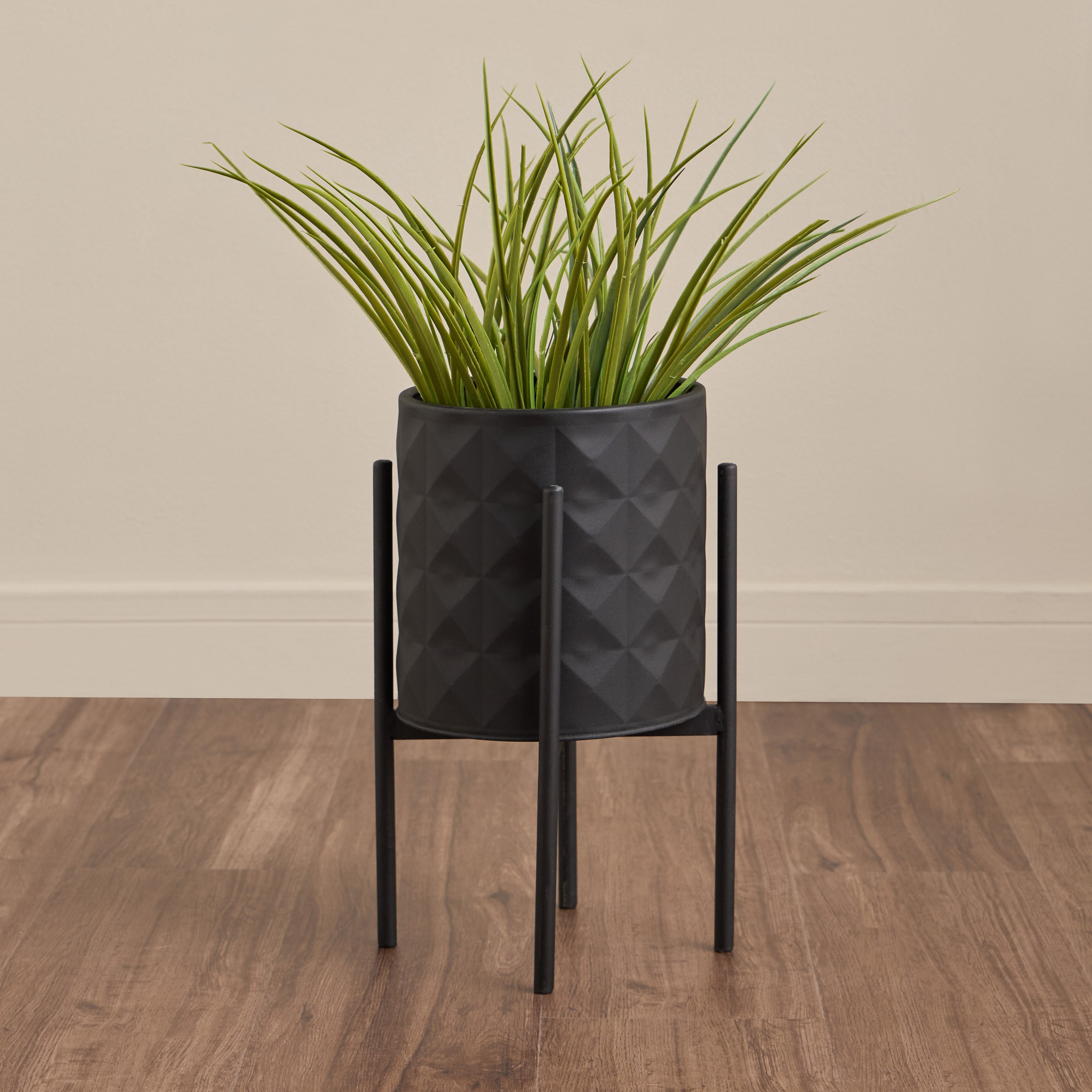 Gradient Rhombus Metal Planter Stand - 38 cm-household-gardenandoutdoor-potsandplanters-planters-image-1