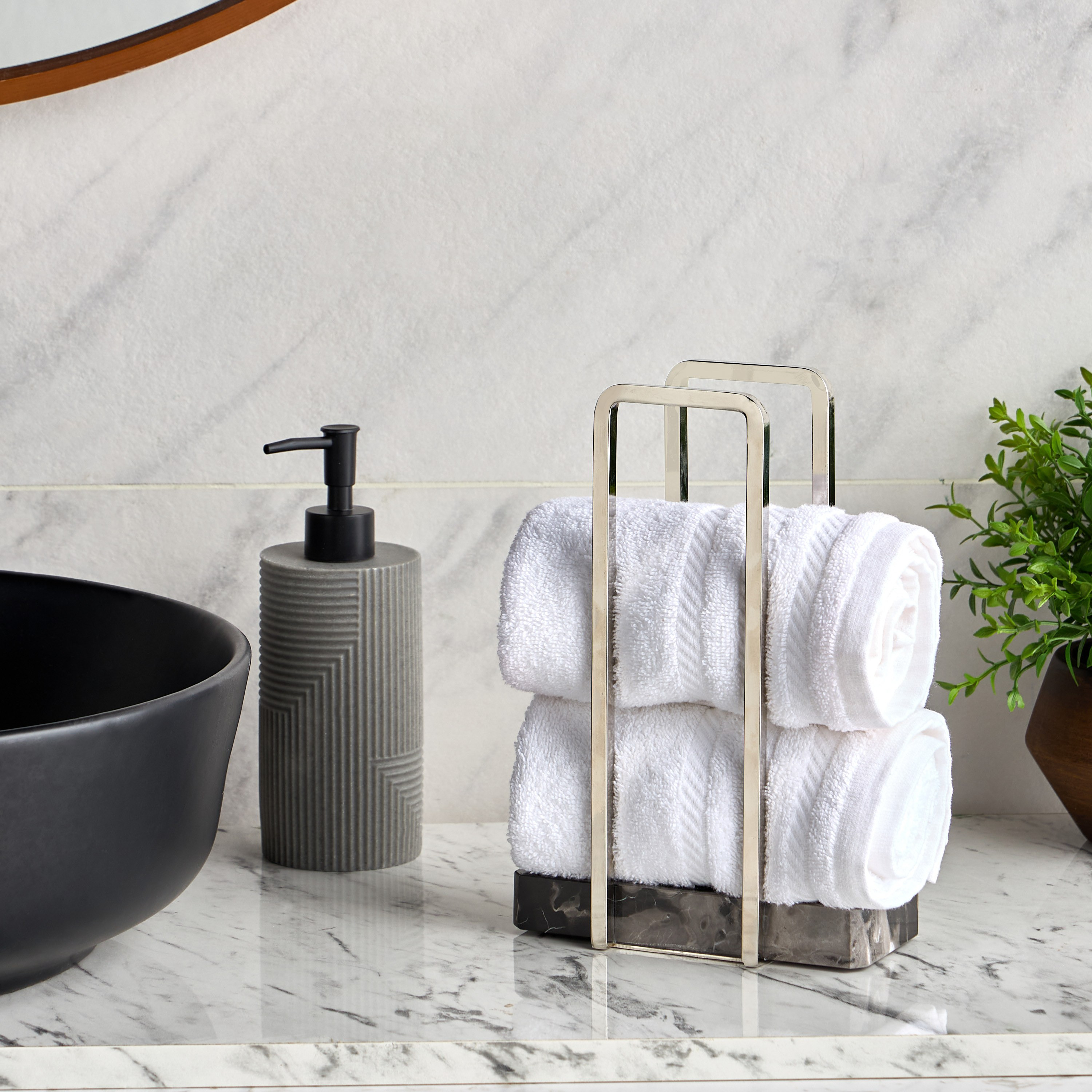 حامل مناشف - سيلفر دراجون-household-bathandlaundry-bathroomorganizing-towelholdersandstands-image-5