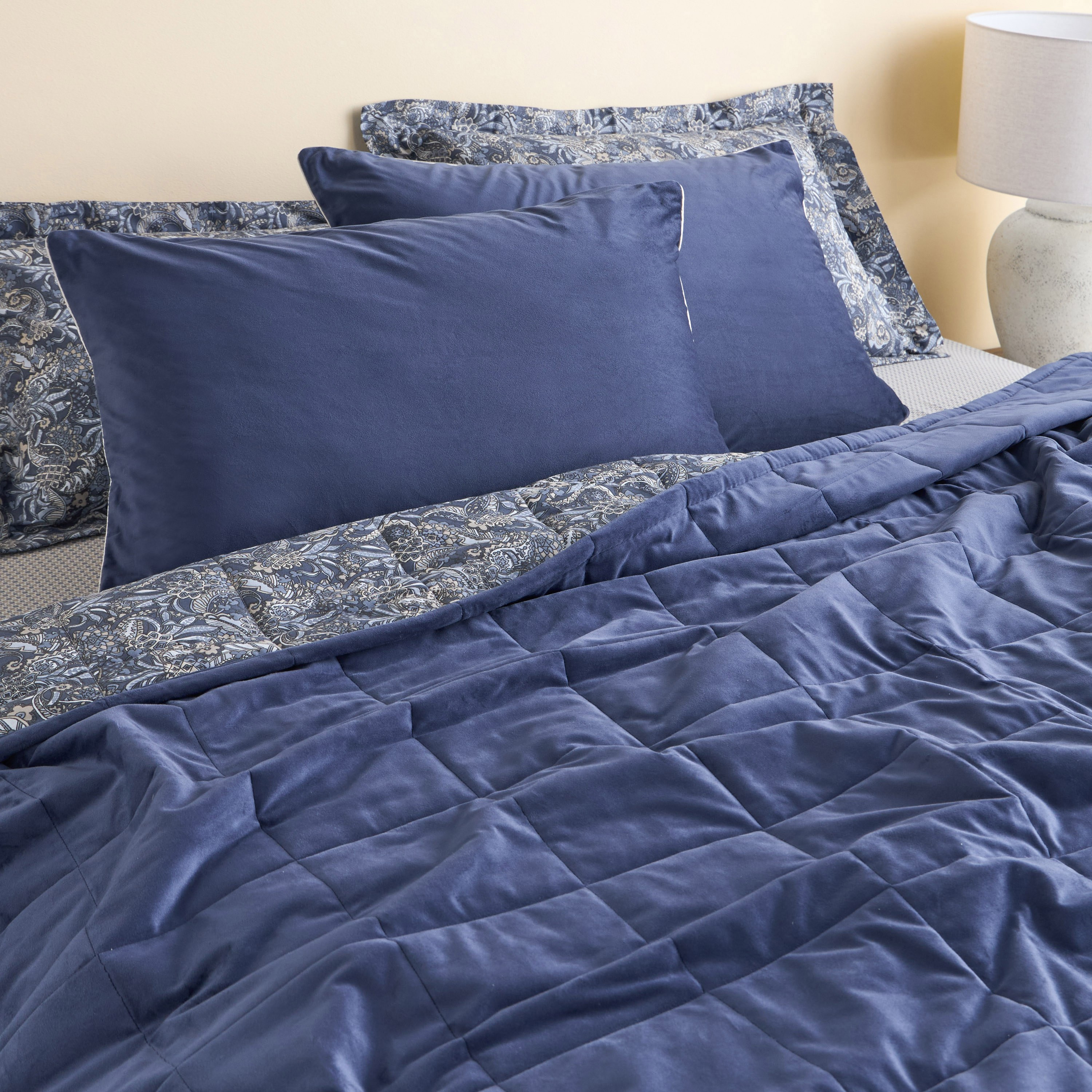 Lauren Velvet Weave 6-Piece Super King Bedspread Set - 240x260 cm-household-bedding-comfortersandbedspreads-bedspreads-image-8